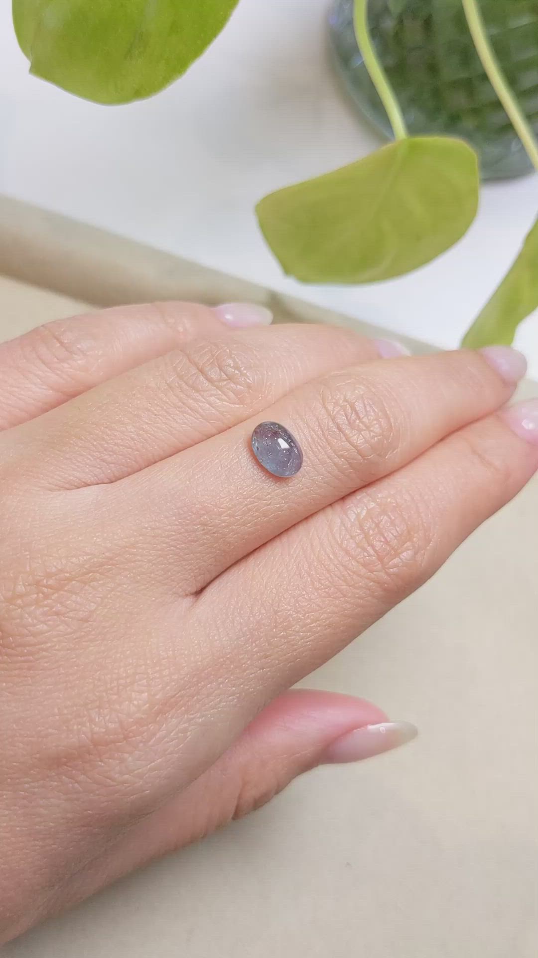 1.47 Ct. Cabochon Alexandrite from Russia Size Video