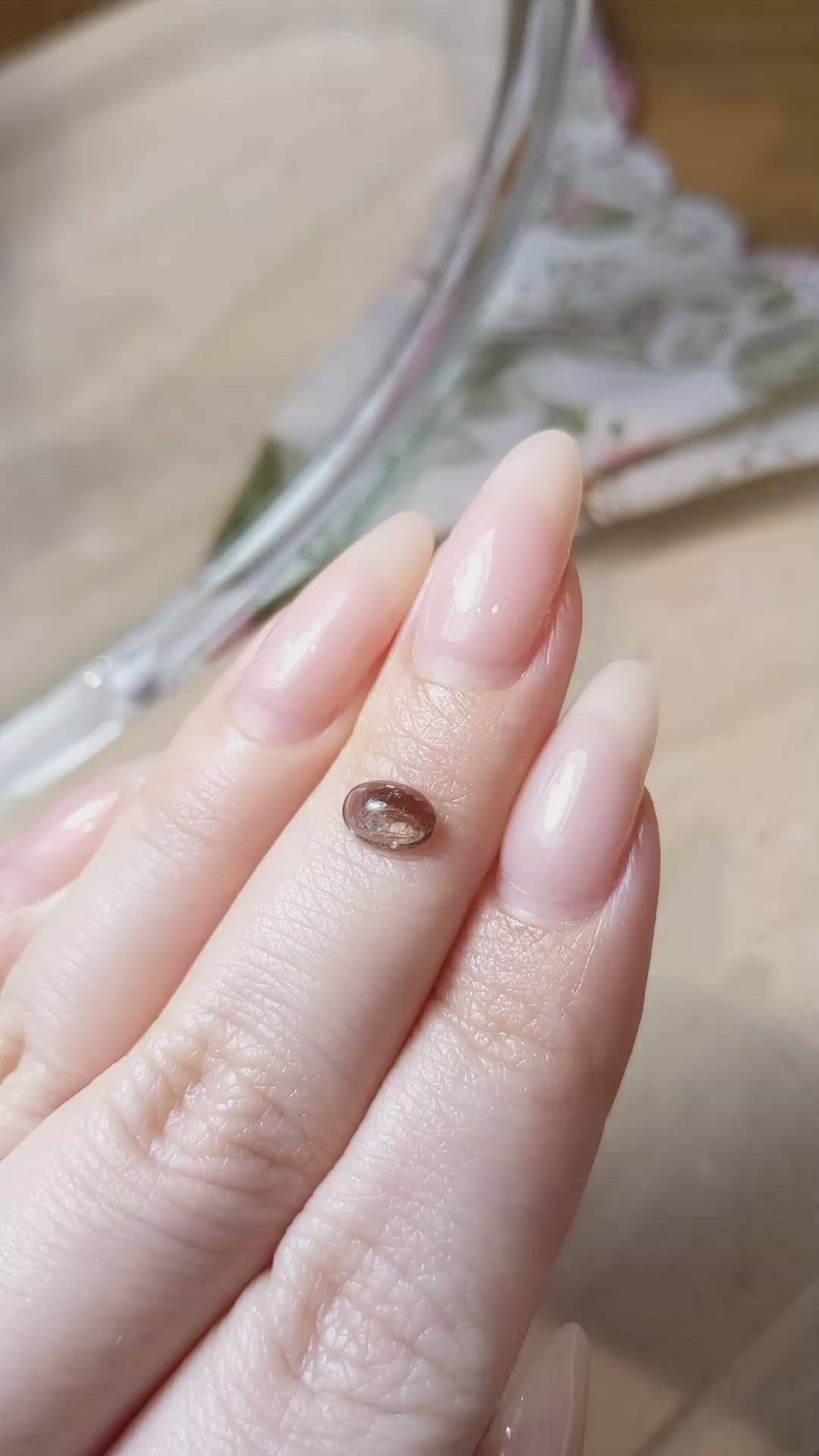 0.82 Ct. Cabochon Alexandrite from Russia Size Video