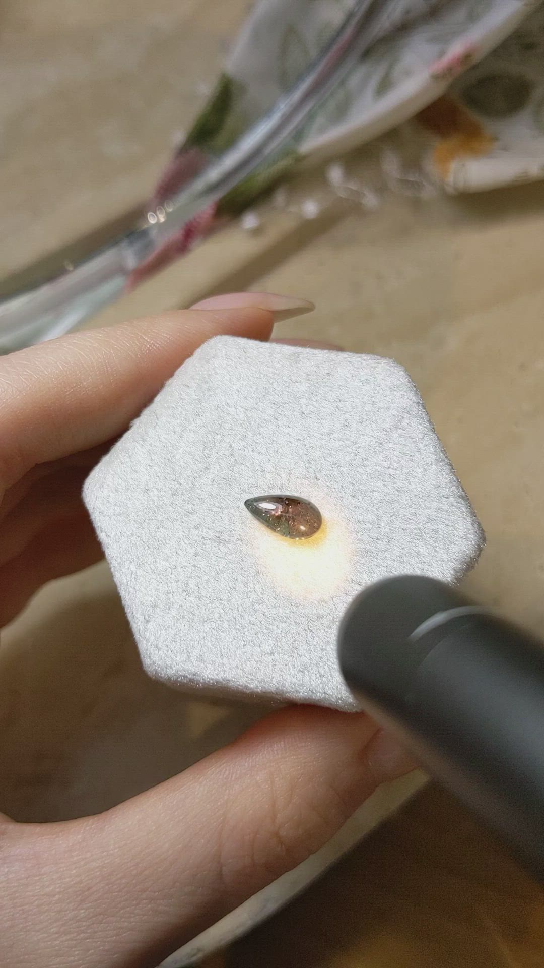1.30 Ct. Cabochon Alexandrite from Russia Size Video