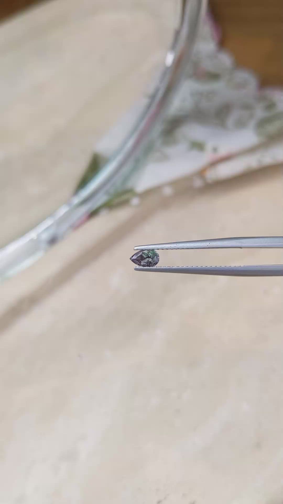0.33 Ct. Alexandrite from Russia Size Video