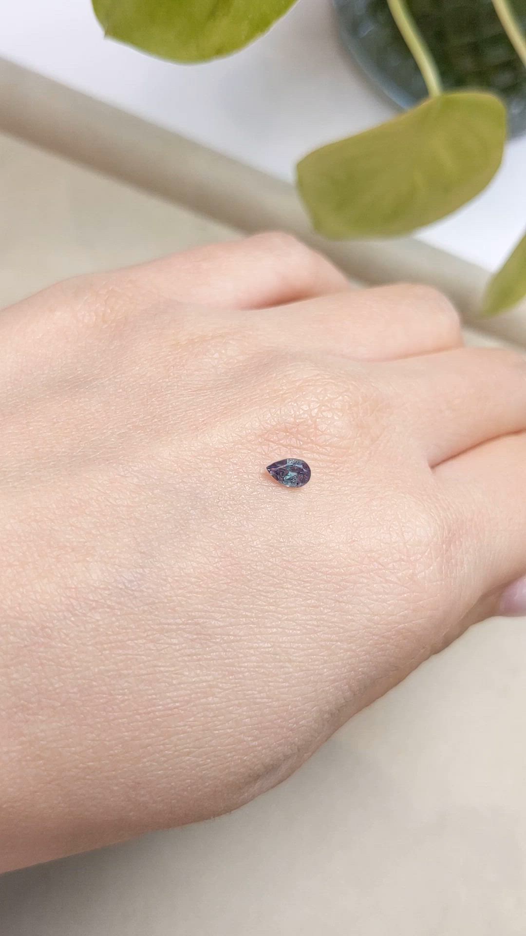 0.34 Ct. Alexandrite from Russia Size Video