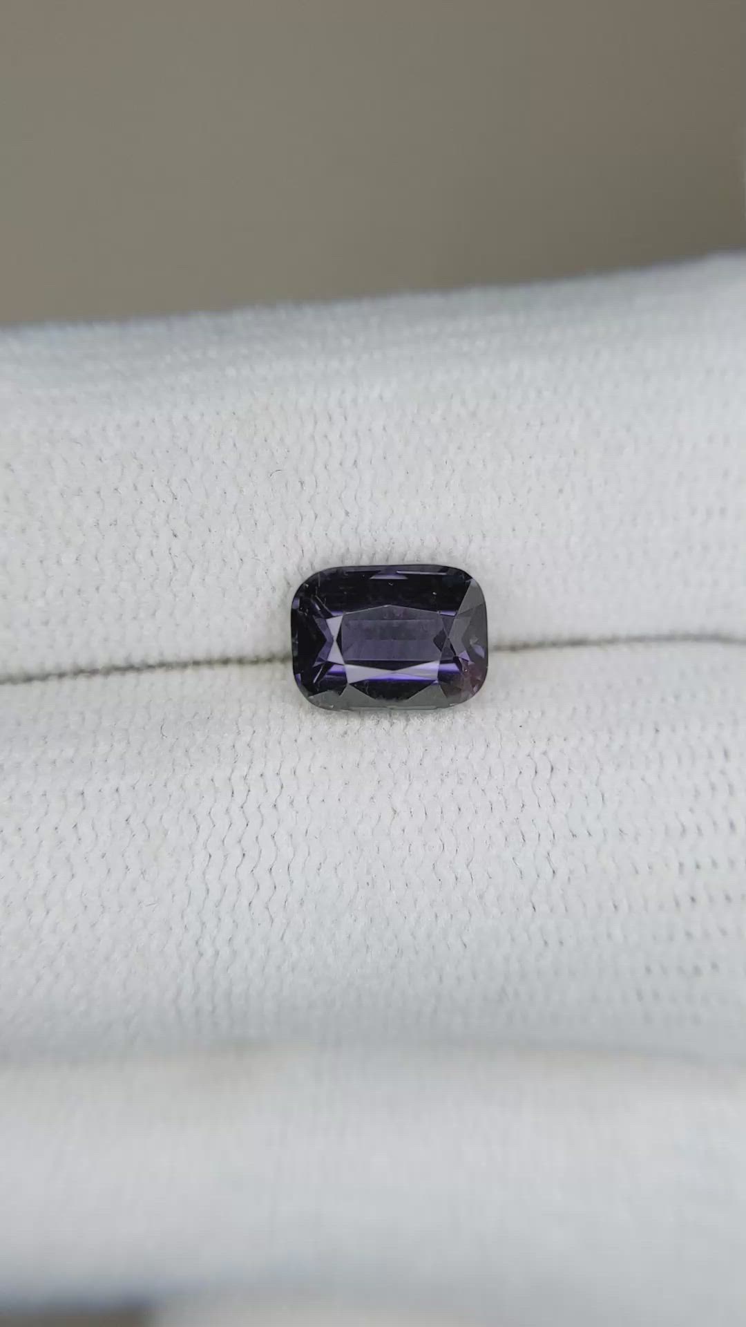 1.62 Ct. Greyish Violet Spinel from Ceylon (Sri Lanka) Size Video