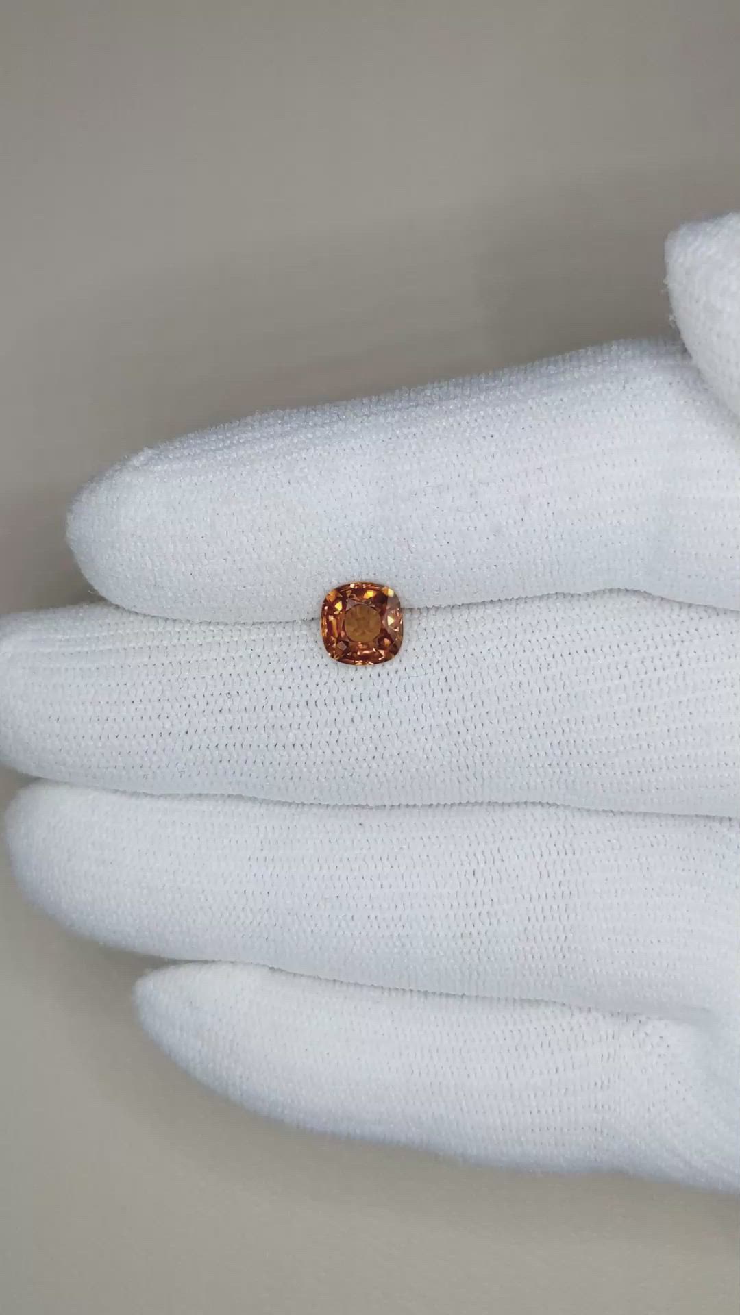 1.66 Ct. Zircon from Madagascar Size Video