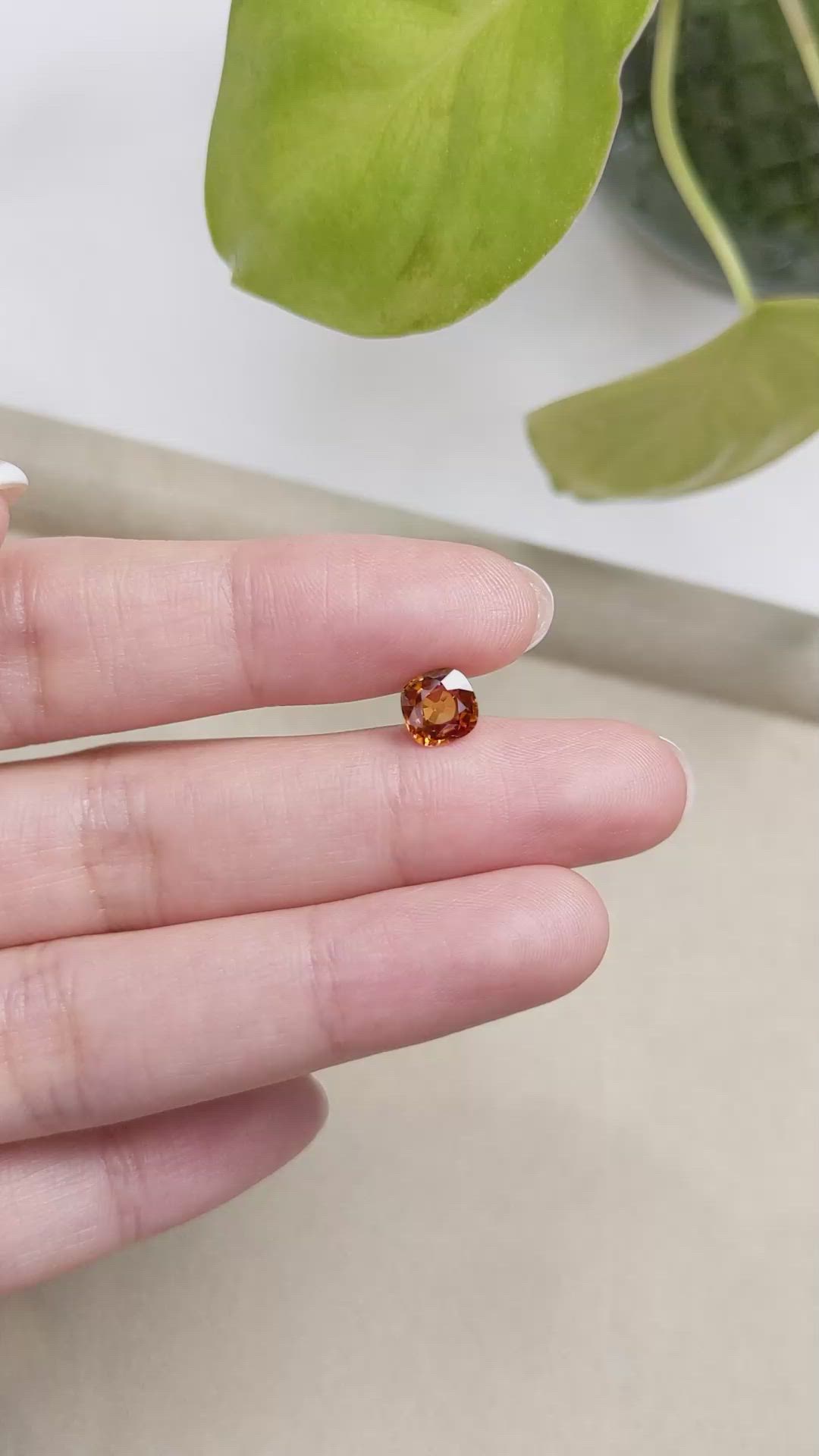 1.66 Ct. Zircon from Madagascar Size Video