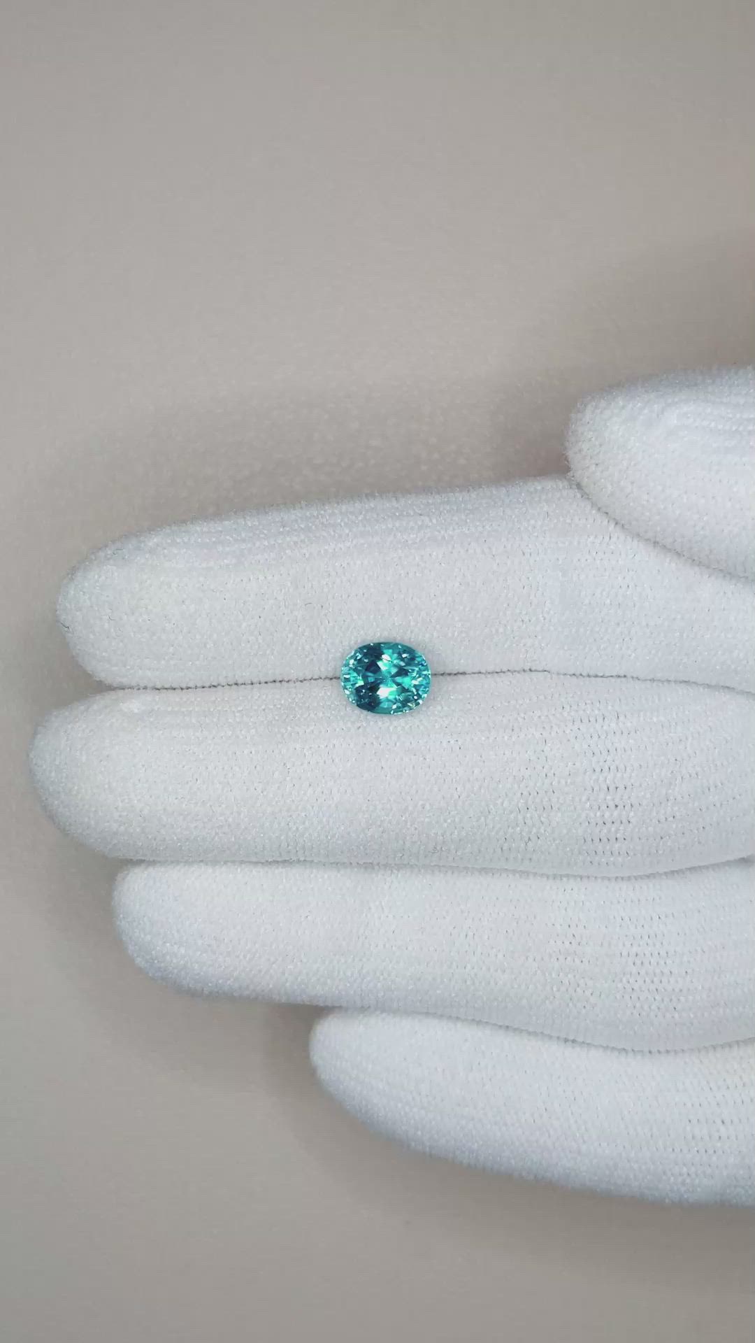 1.86 Ct. Zircon from Cambodia Size Video