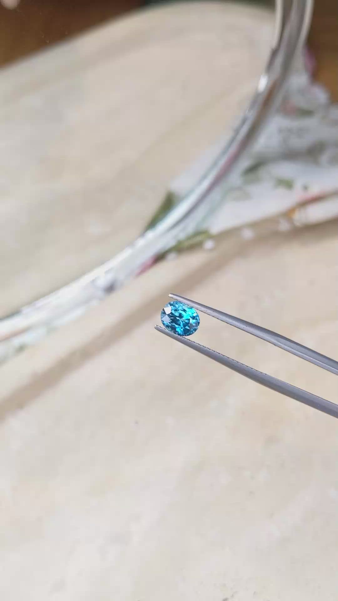 1.86 Ct. Zircon from Cambodia Size Video