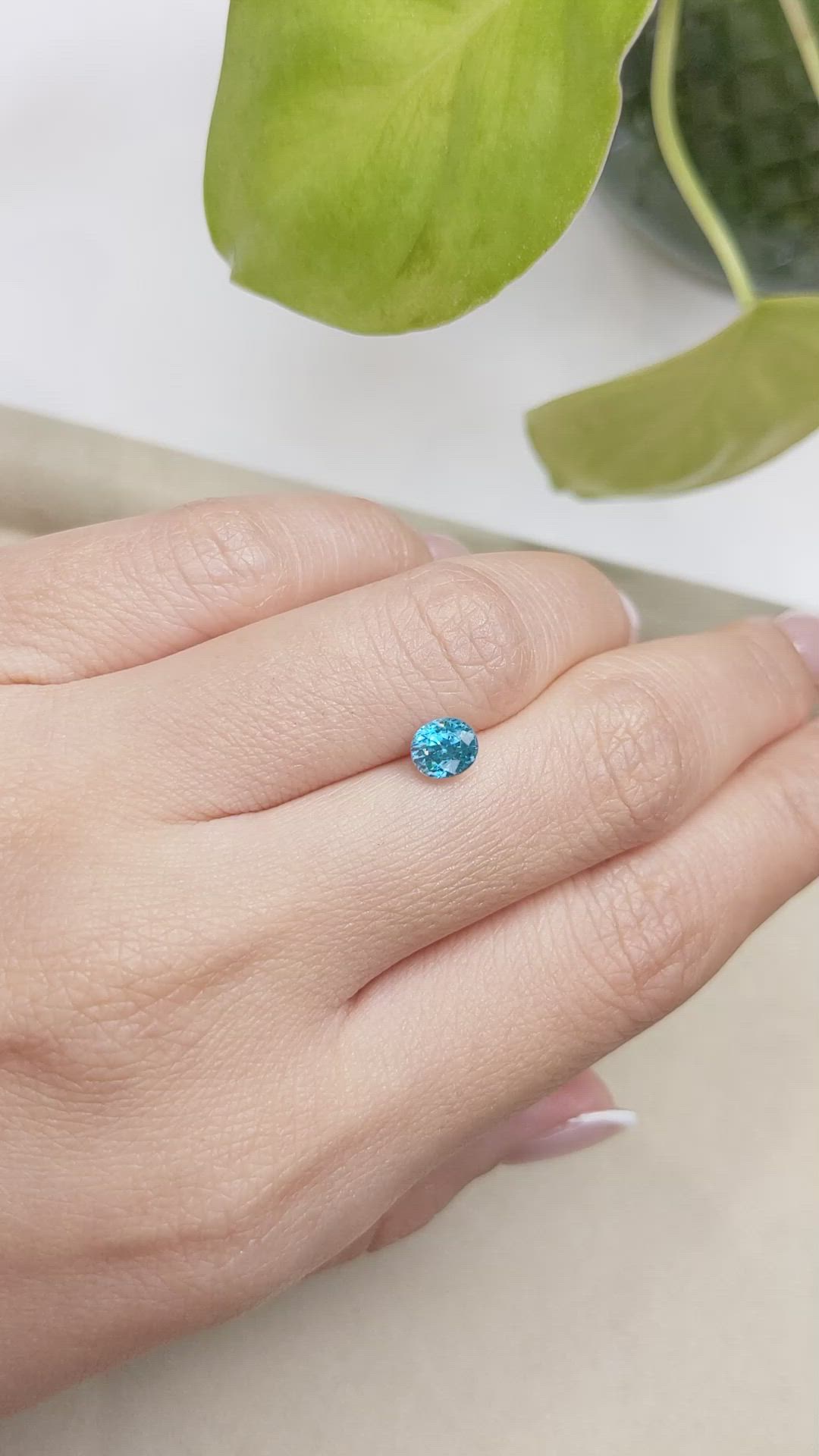 1.24 Ct. Zircon from Cambodia Size Video