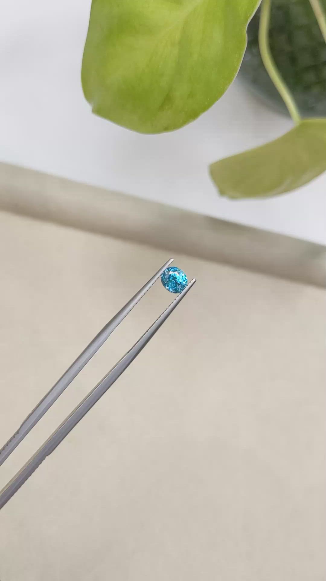 1.24 Ct. Zircon from Cambodia Size Video