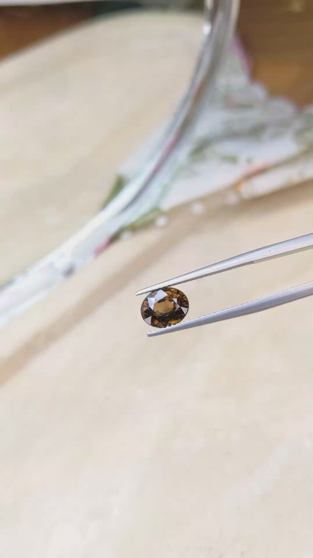 2.95 Ct. Zircon from Tanzania Size Video