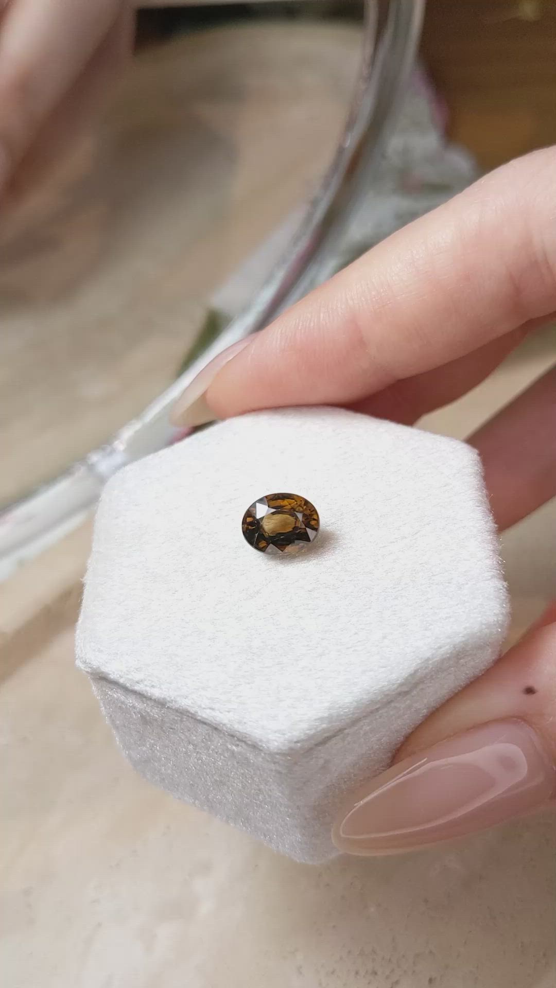 2.95 Ct. Zircon from Tanzania Size Video