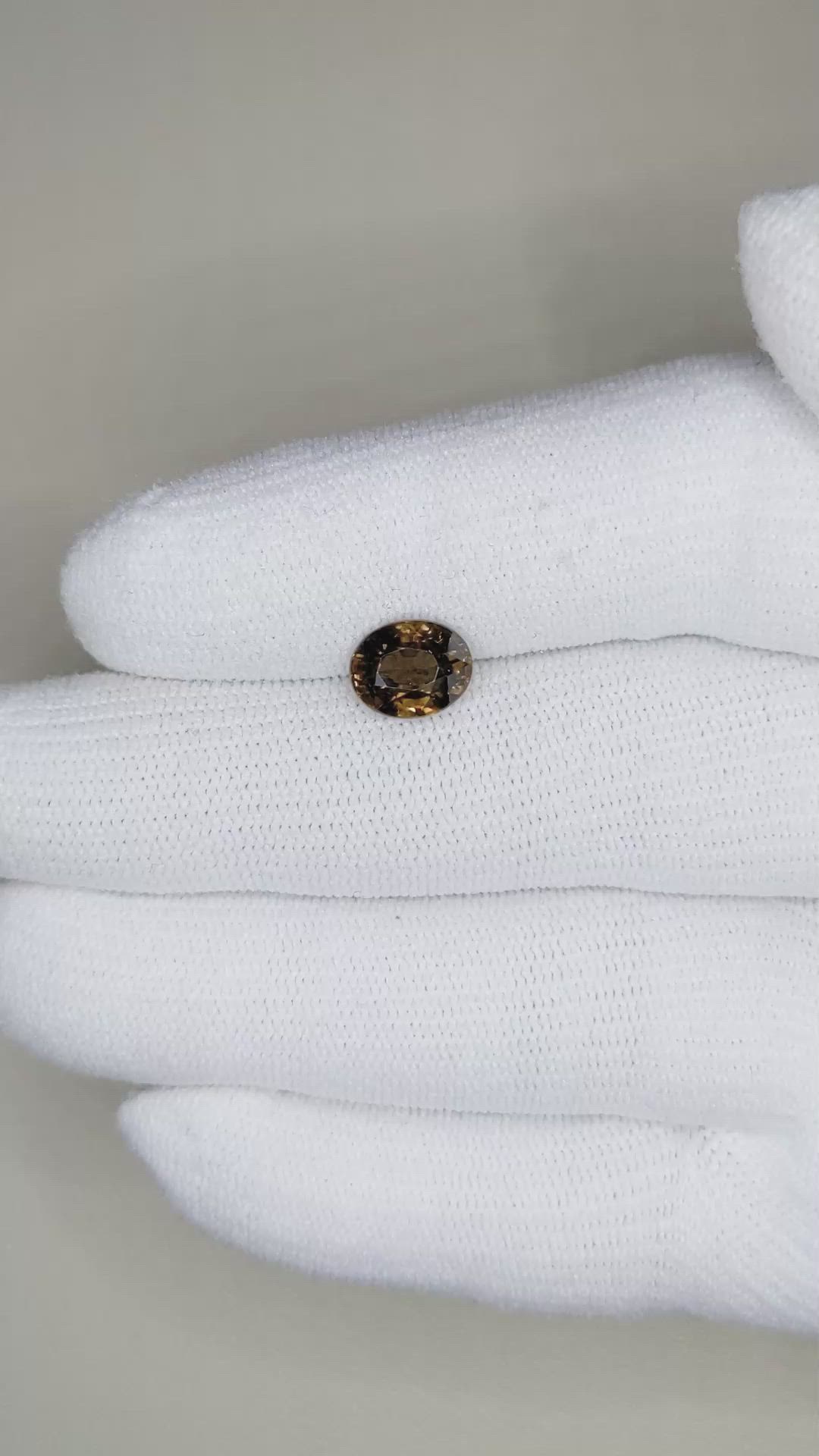 2.95 Ct. Zircon from Tanzania Size Video