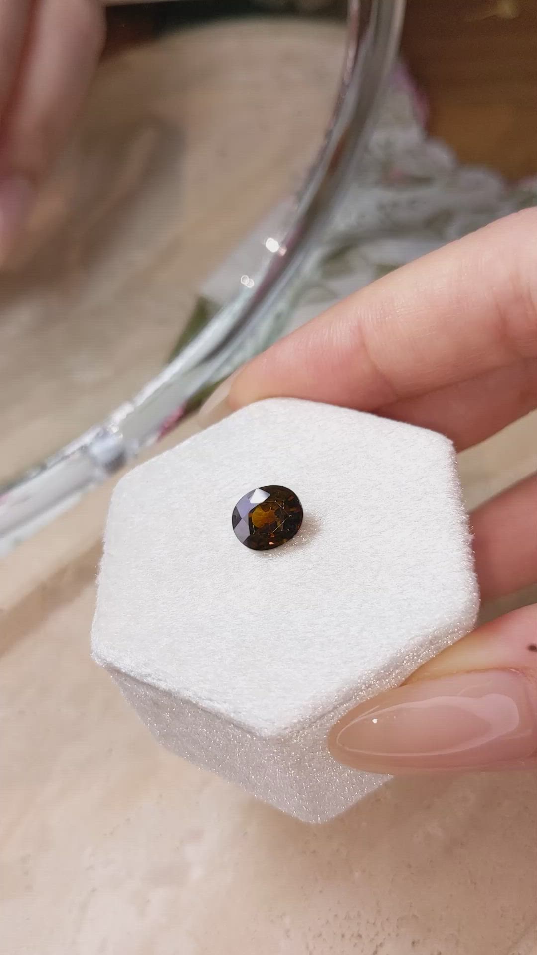 3.04 Ct. Zircon from Cambodia Size Video