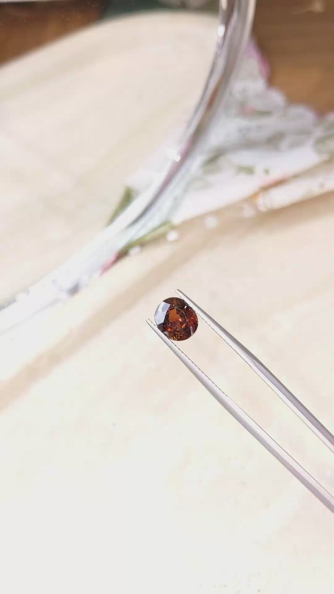 3.04 Ct. Zircon from Cambodia Size Video
