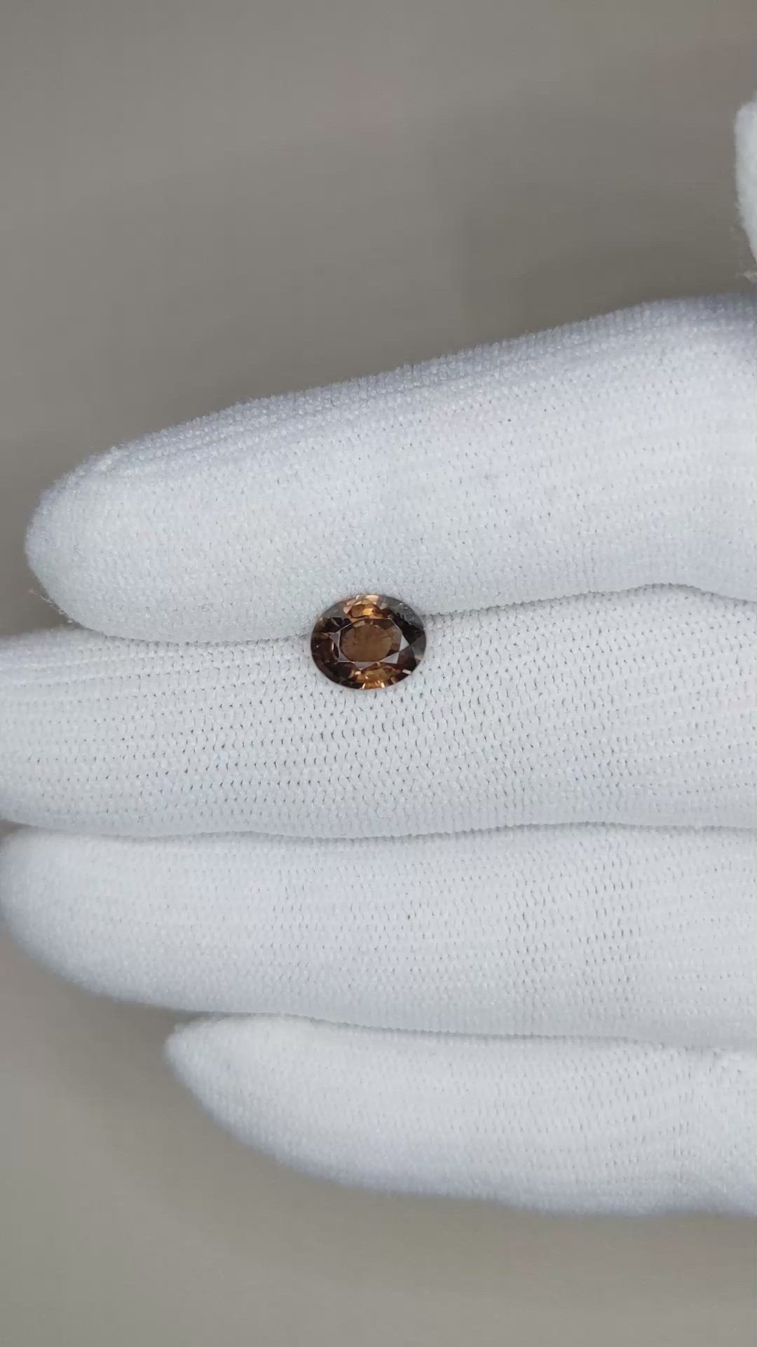 1.90 Ct. Zircon from Tanzania Size Video
