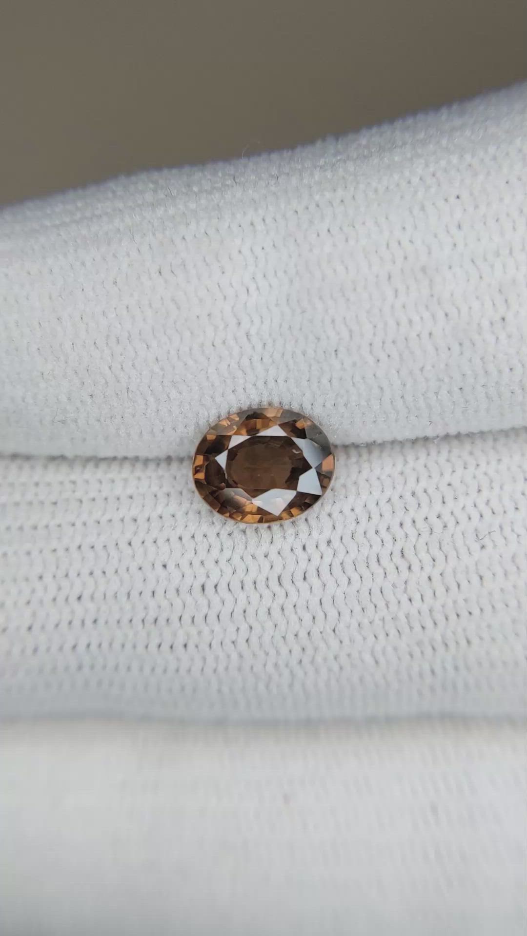 1.90 Ct. Zircon from Tanzania Size Video
