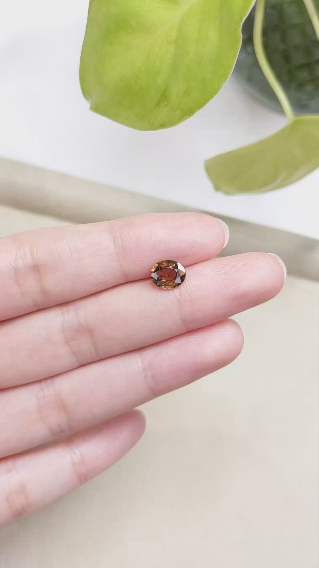 1.90 Ct. Zircon from Tanzania Size Video