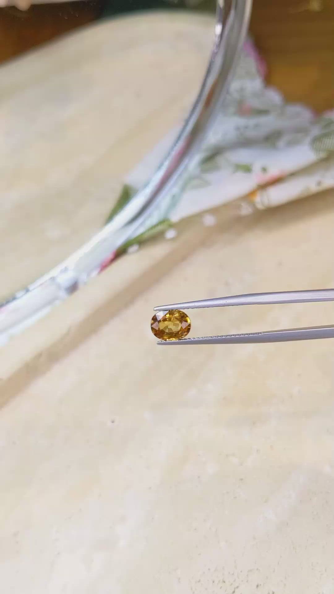 1.89 Ct. Zircon from Tanzania Size Video