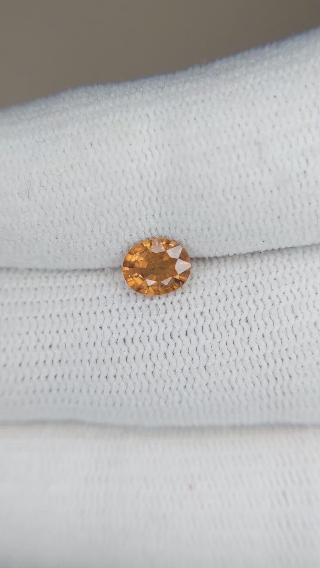 1.00 Ct. Zircon from Tanzania Size Video