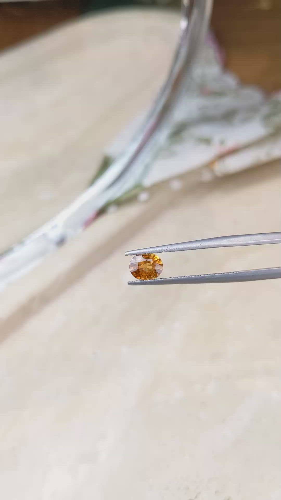 1.00 Ct. Zircon from Tanzania Size Video