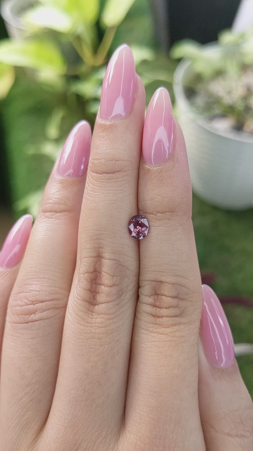 0.72 Ct. Spinel from Ceylon (Sri Lanka) Size Video