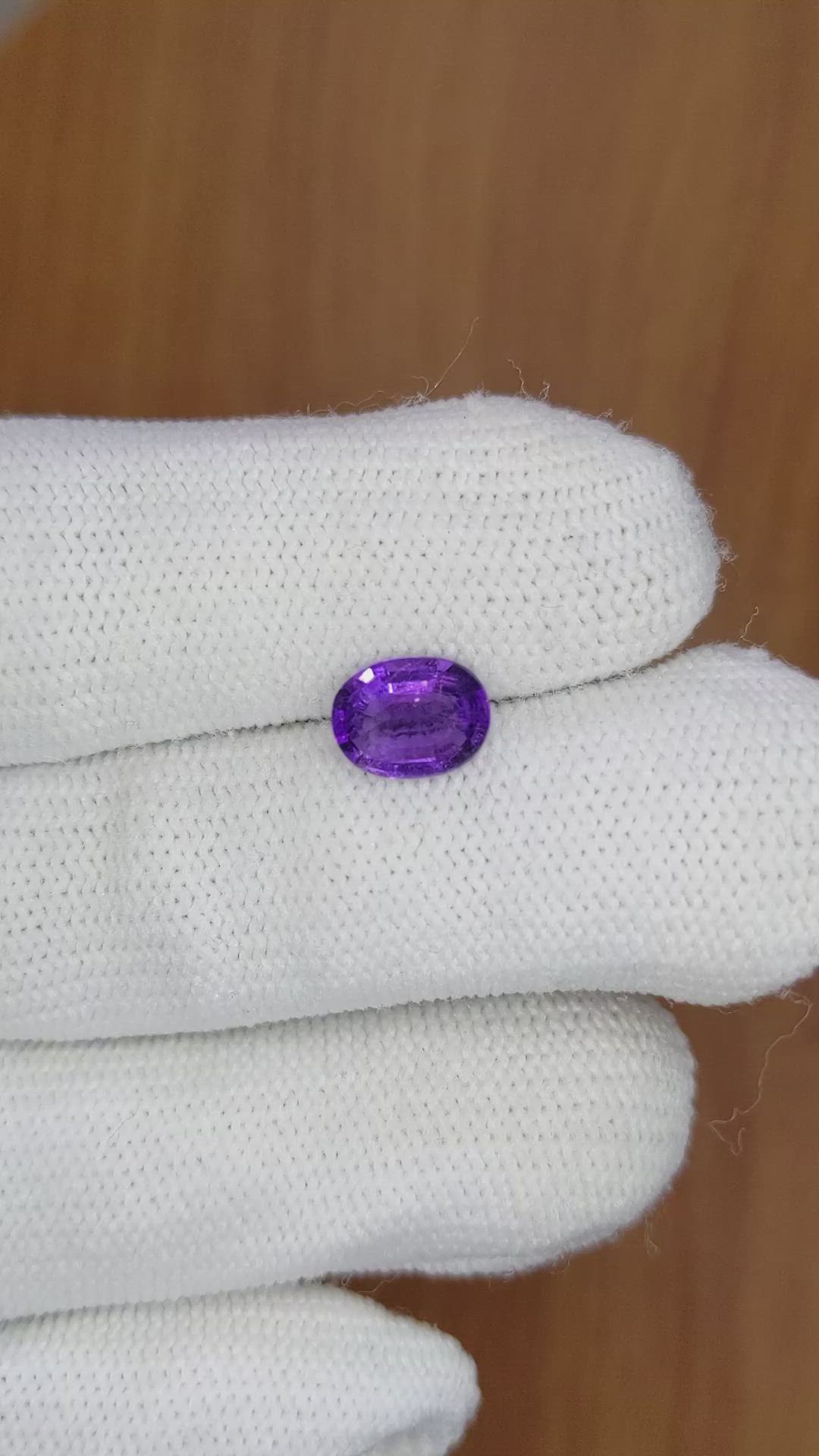 1.45 Ct. Amethyst from Brazil Size Video
