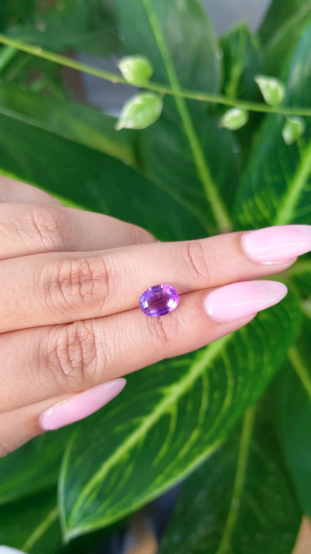 1.45 Ct. Amethyst from Brazil Size Video