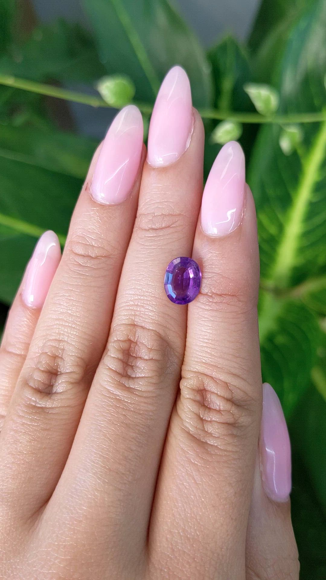 1.45 Ct. Amethyst from Brazil Size Video