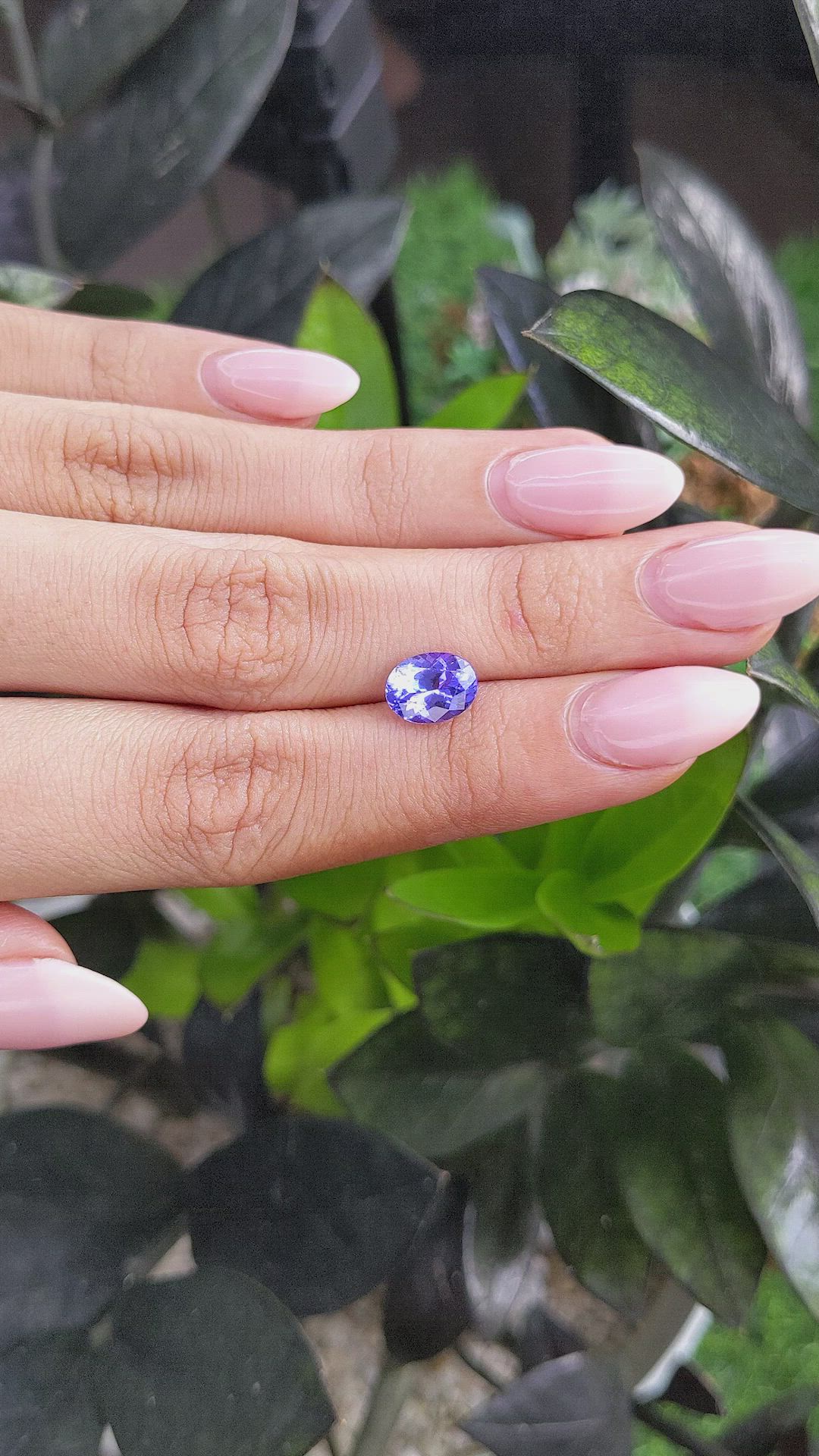 2.05 Ct. Tanzanite from Tanzania Size Video