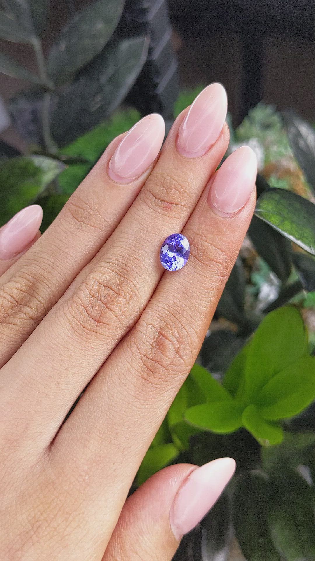 2.05 Ct. Tanzanite from Tanzania Size Video