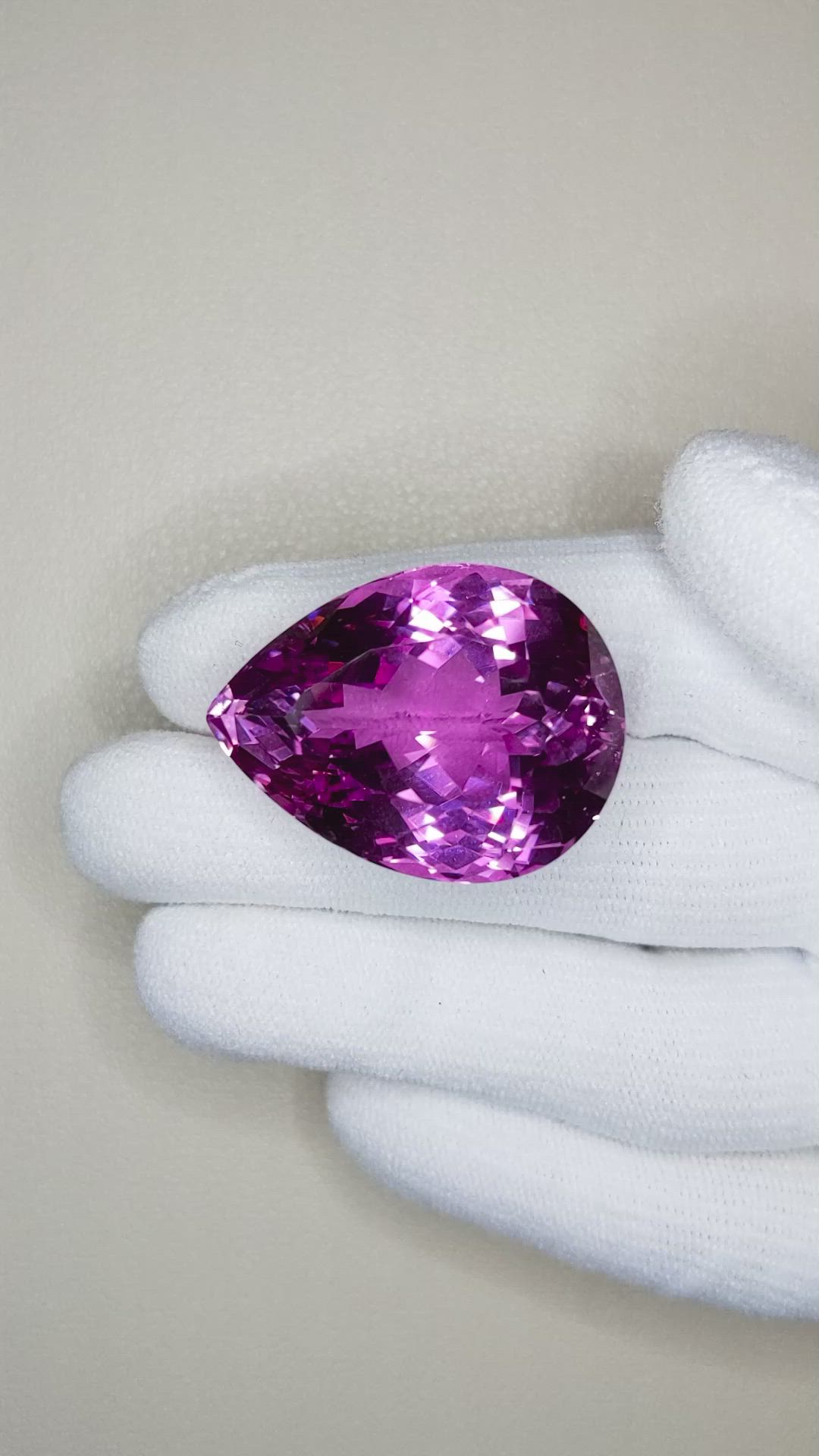 80.68 Ct. Kunzite from Afghanistan Size Video