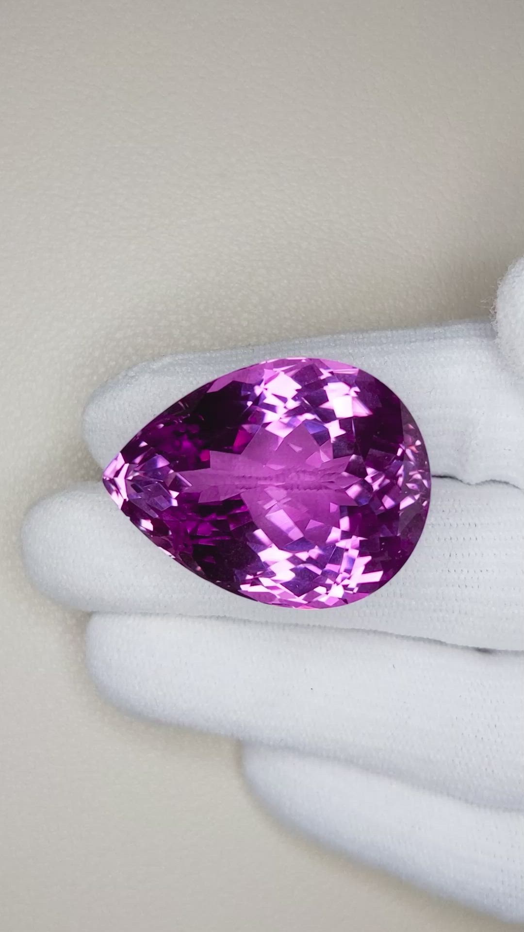 80.68 Ct. Kunzite from Afghanistan Size Video