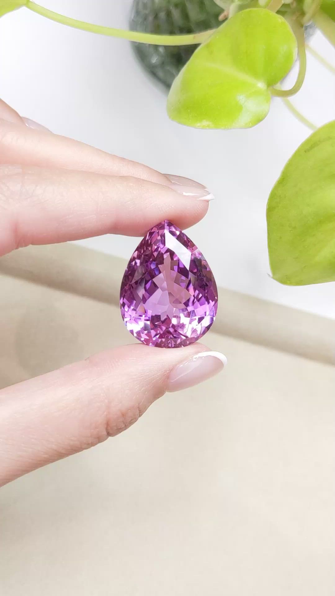 80.68 Ct. Kunzite from Afghanistan Size Video