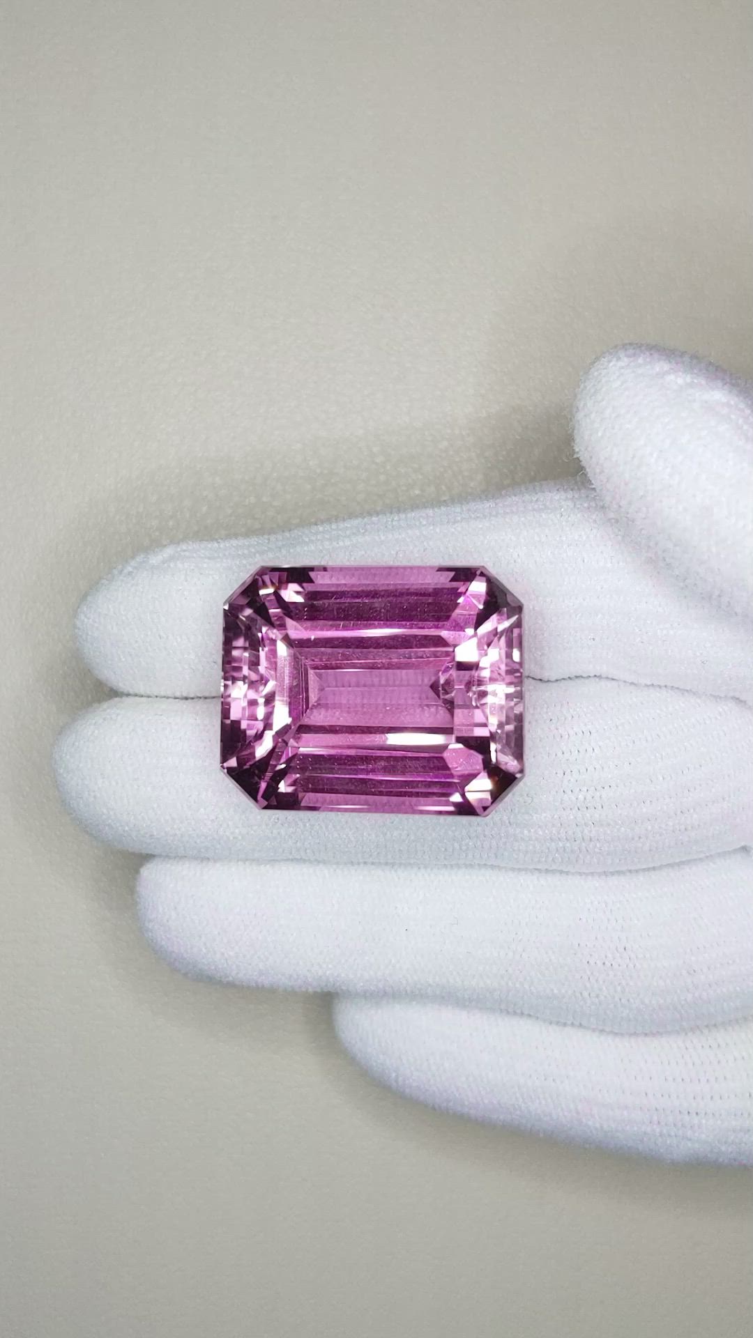 54.72 Ct. Kunzite from Afghanistan Size Video
