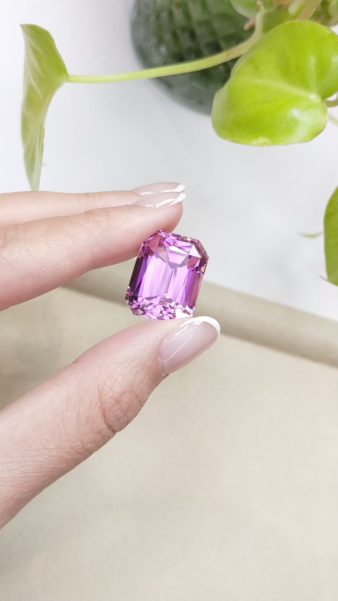 31.15 Ct. Kunzite from Afghanistan Size Video