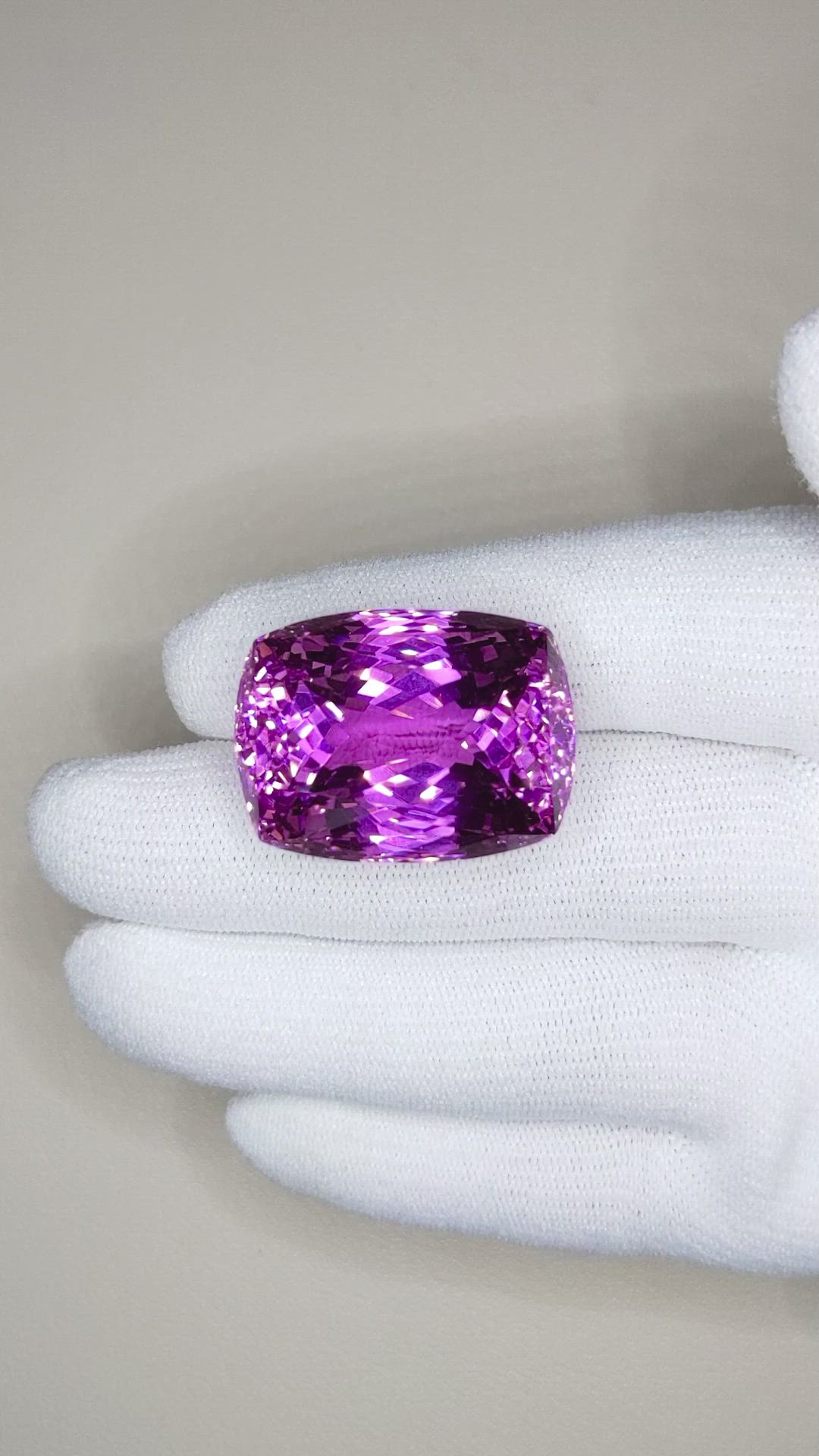 81.62 Ct. Kunzite from Afghanistan Size Video