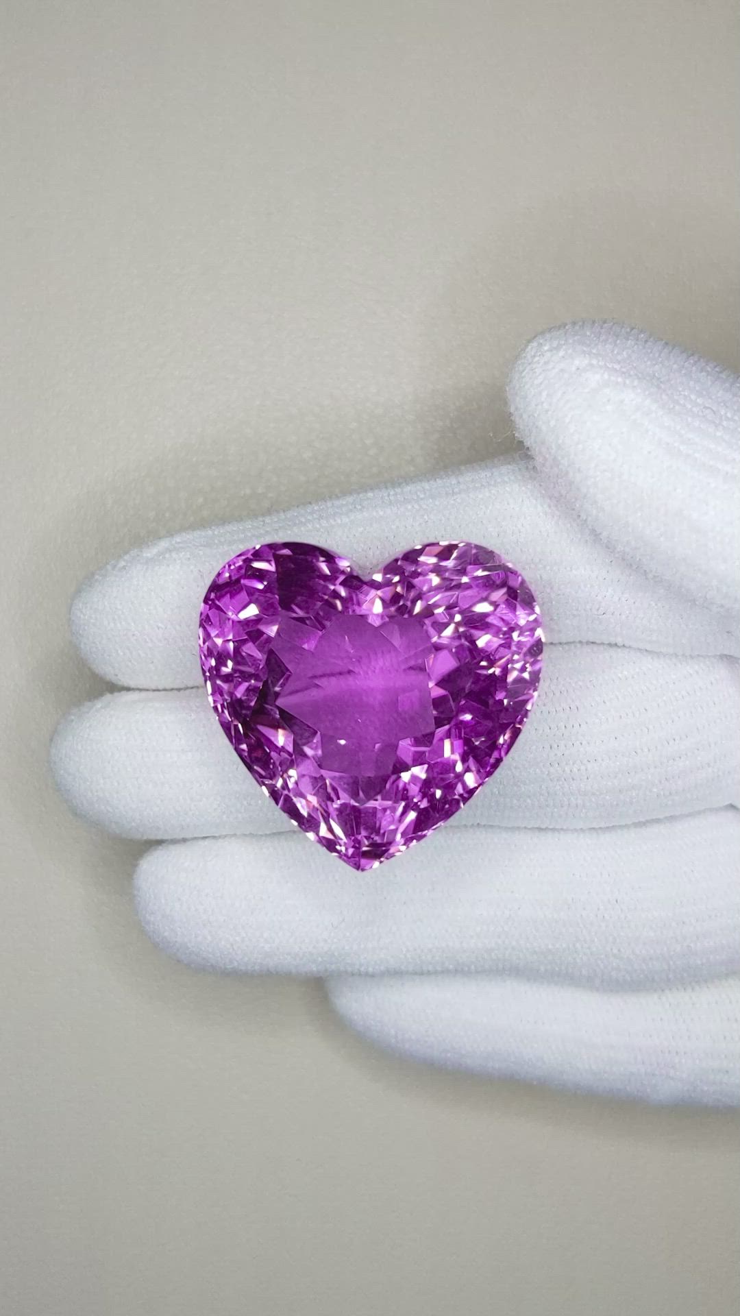 84.36 Ct. Kunzite from Afghanistan Size Video