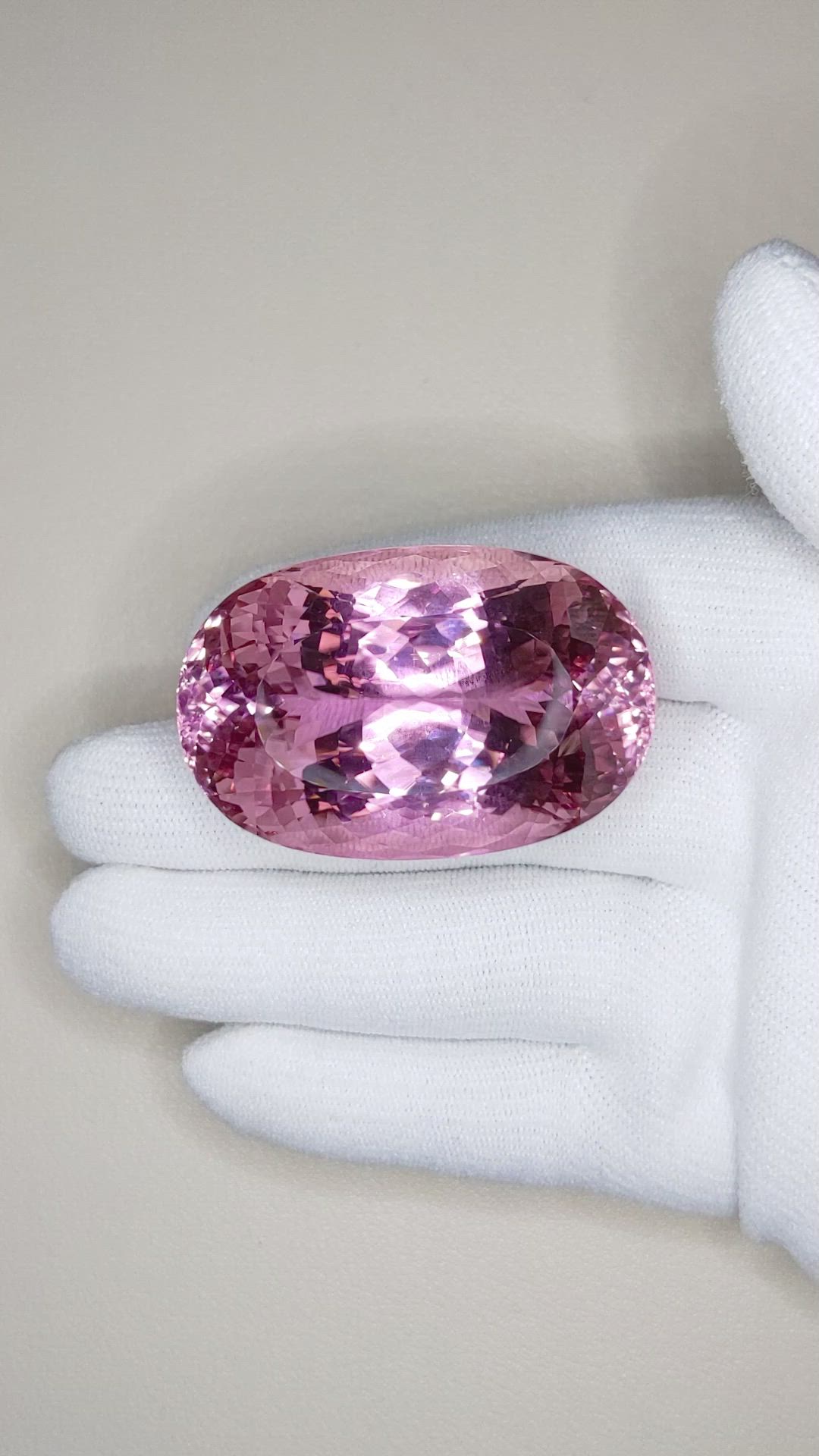 227.09 Ct. Kunzite from Afghanistan Size Video