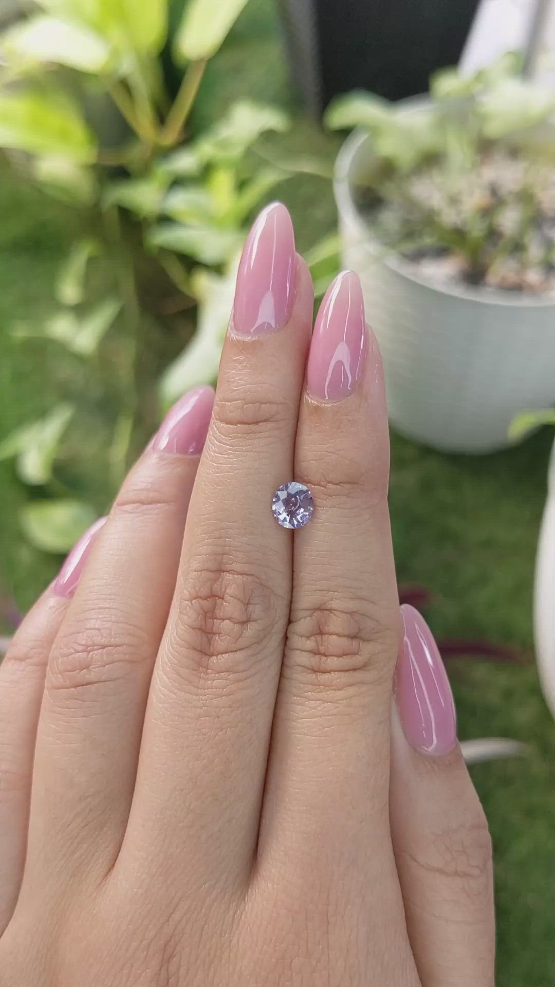 0.74 Ct. Spinel from Ceylon (Sri Lanka) Size Video