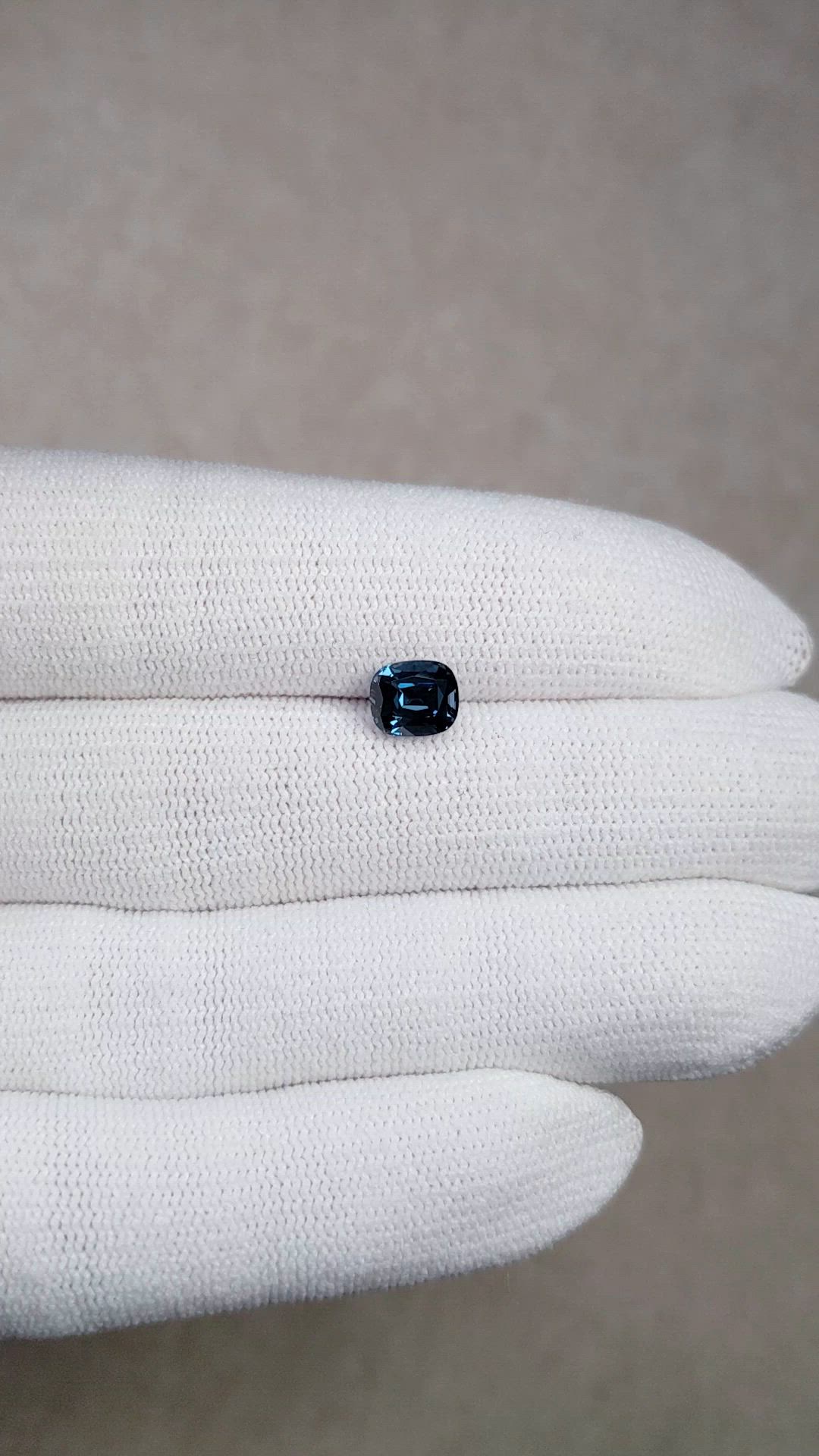 1.63 Ct. Blue Spinel from Burma (Myanmar) Size Video