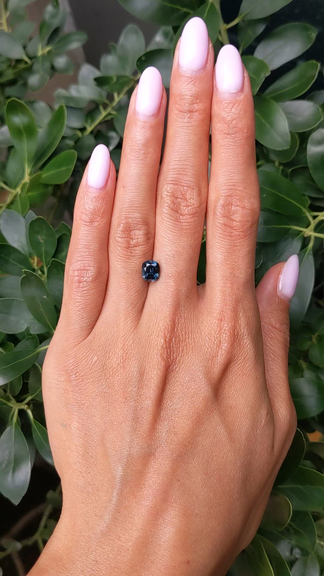 1.63 Ct. Blue Spinel from Burma (Myanmar) Size Video