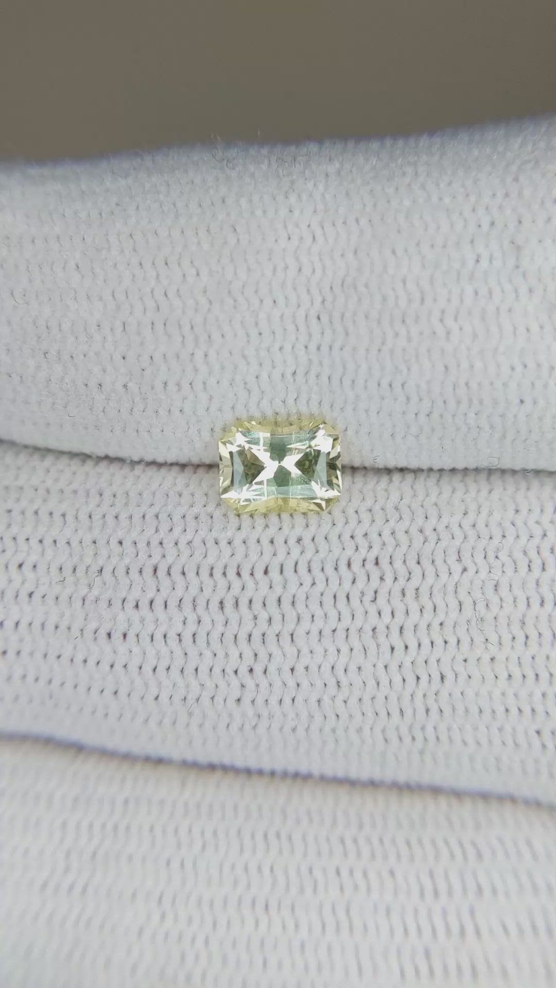 0.87 Ct. Chrysoberyl from Ceylon (Sri Lanka) Size Video