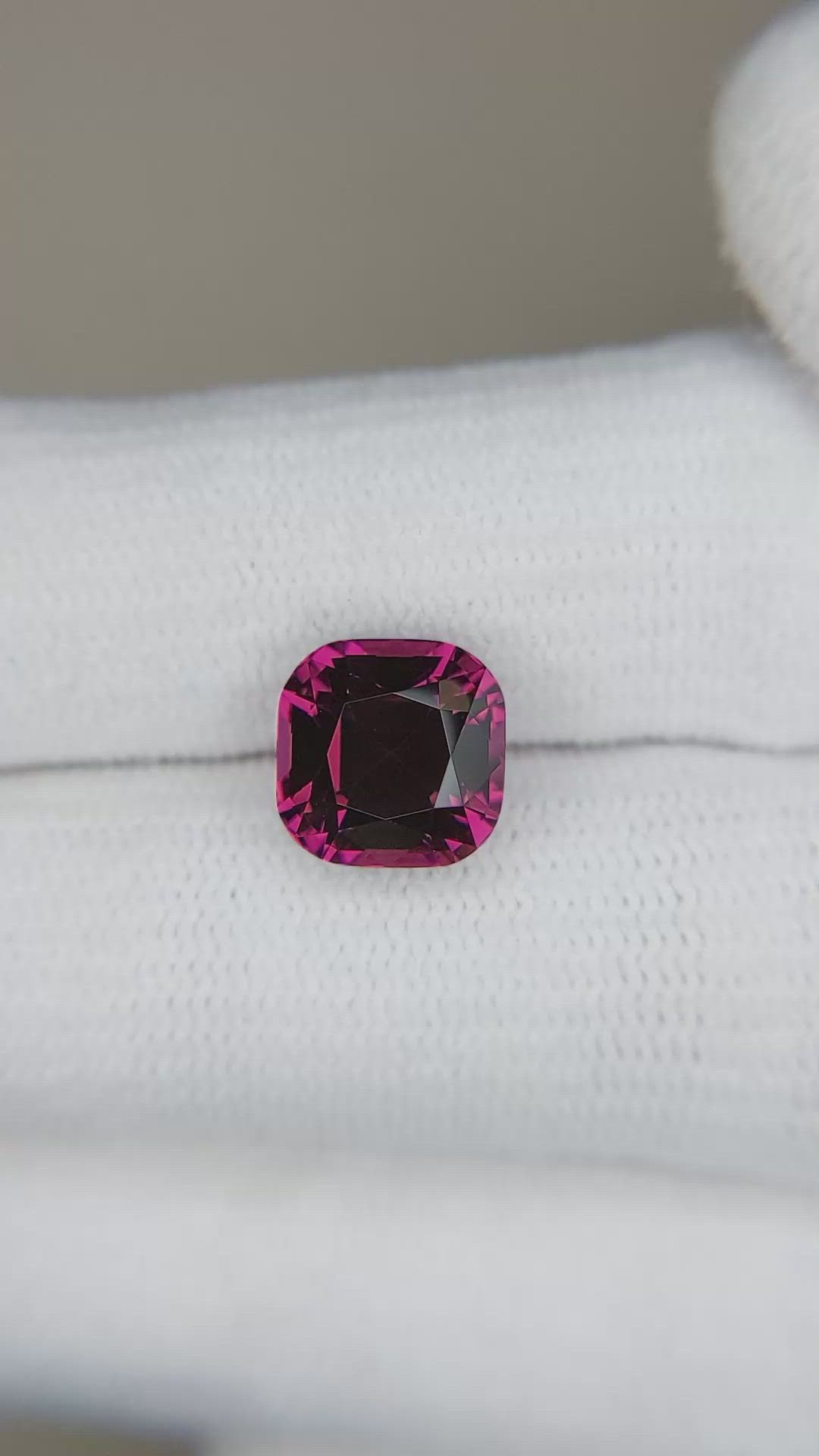 3.98 Ct. Rhodolite Garnet from Tanzania Size Video