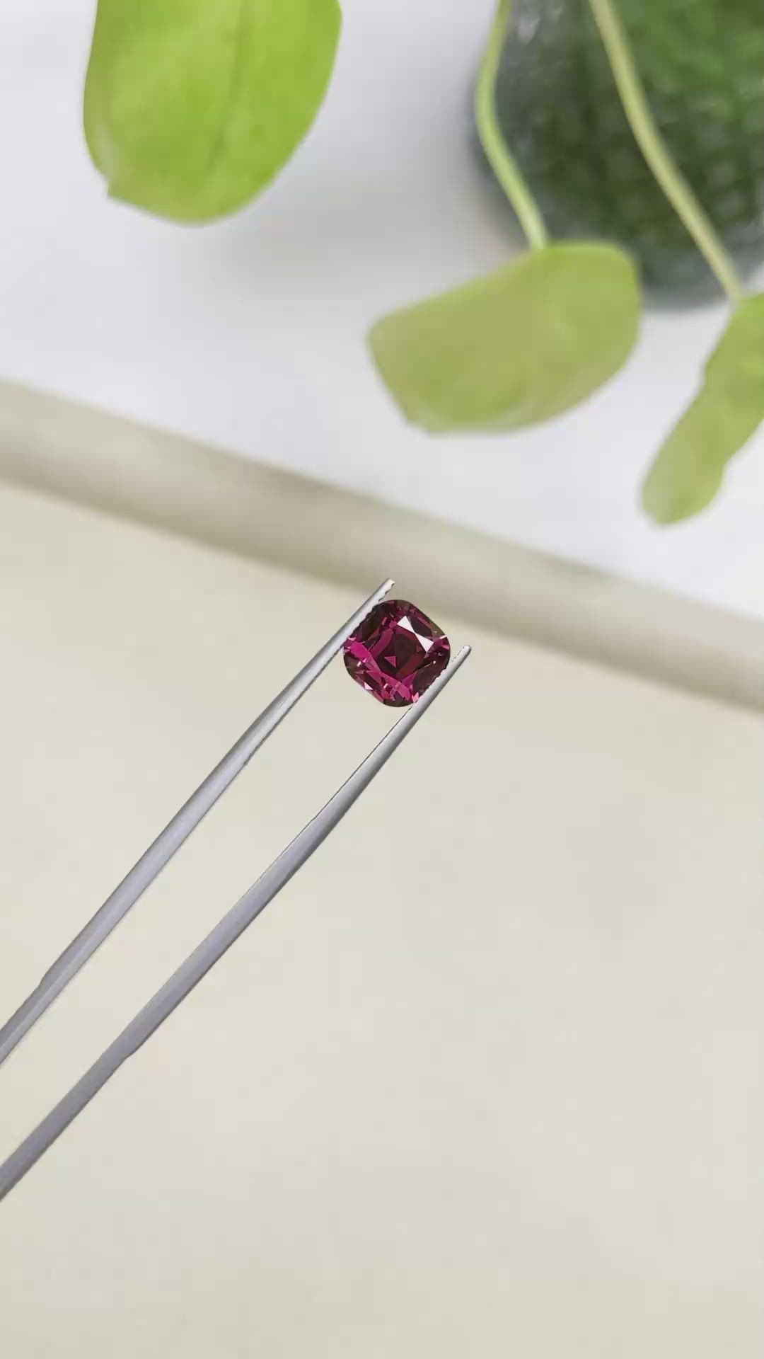 3.98 Ct. Rhodolite Garnet from Tanzania Size Video