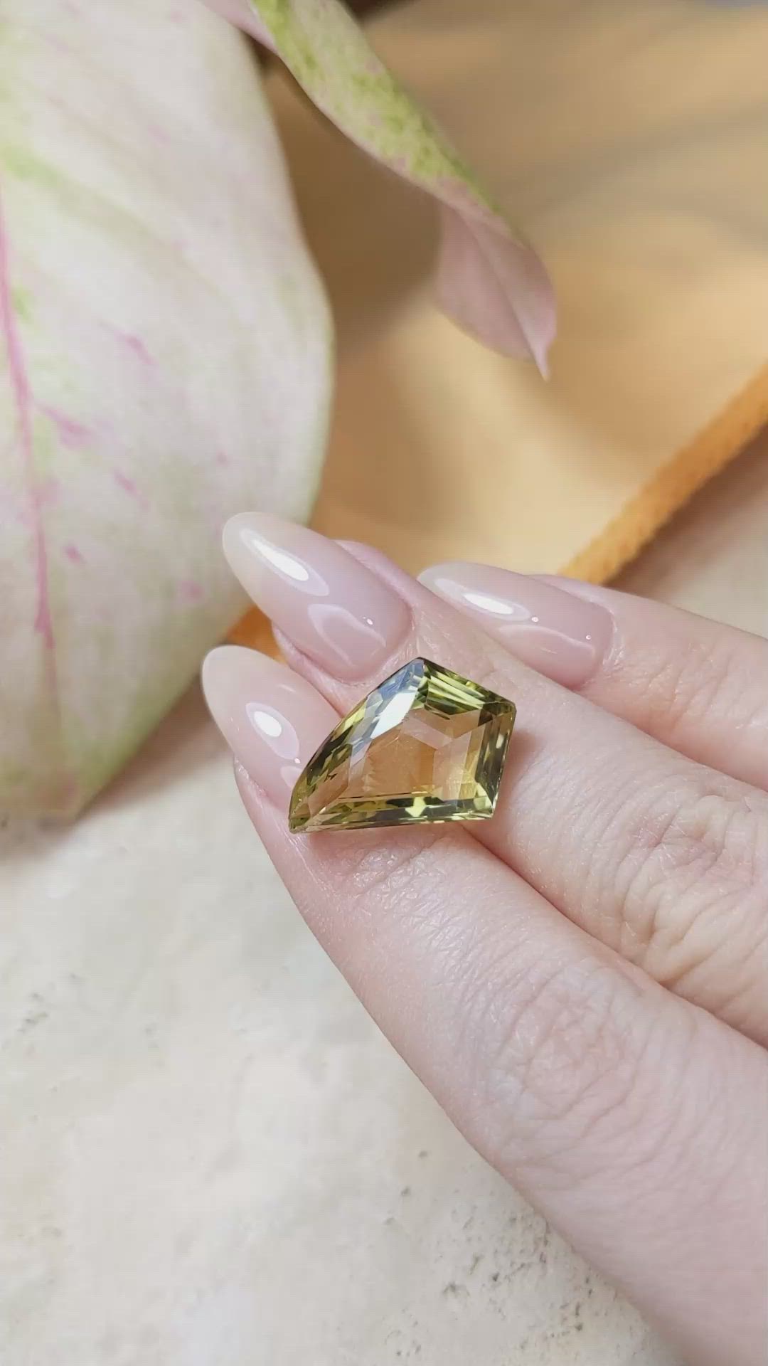 12.61 Ct. Quartz from Brazil Size Video