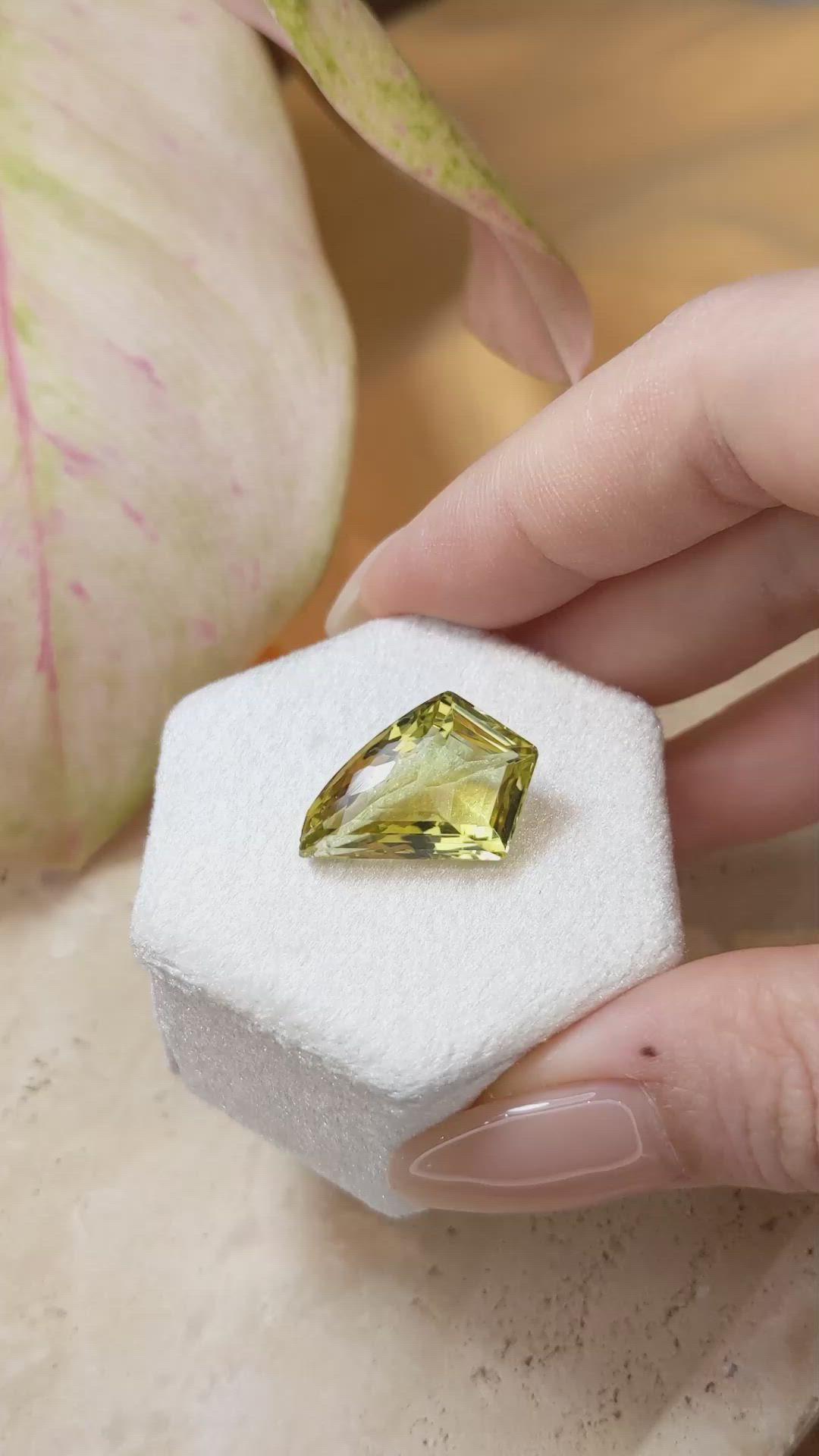 12.61 Ct. Quartz from Brazil Size Video