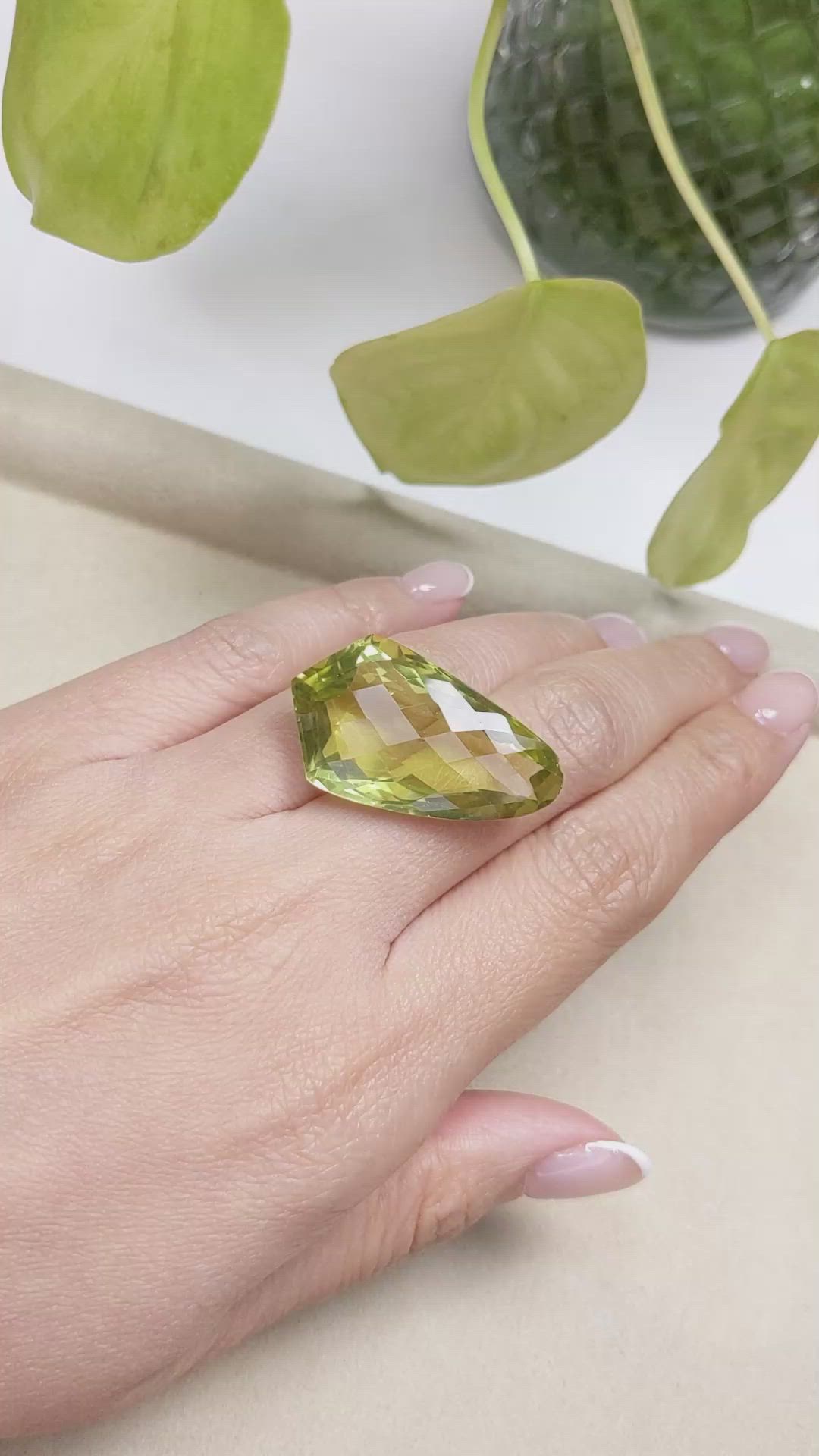 33.83 Ct. Quartz from Brazil Size Video