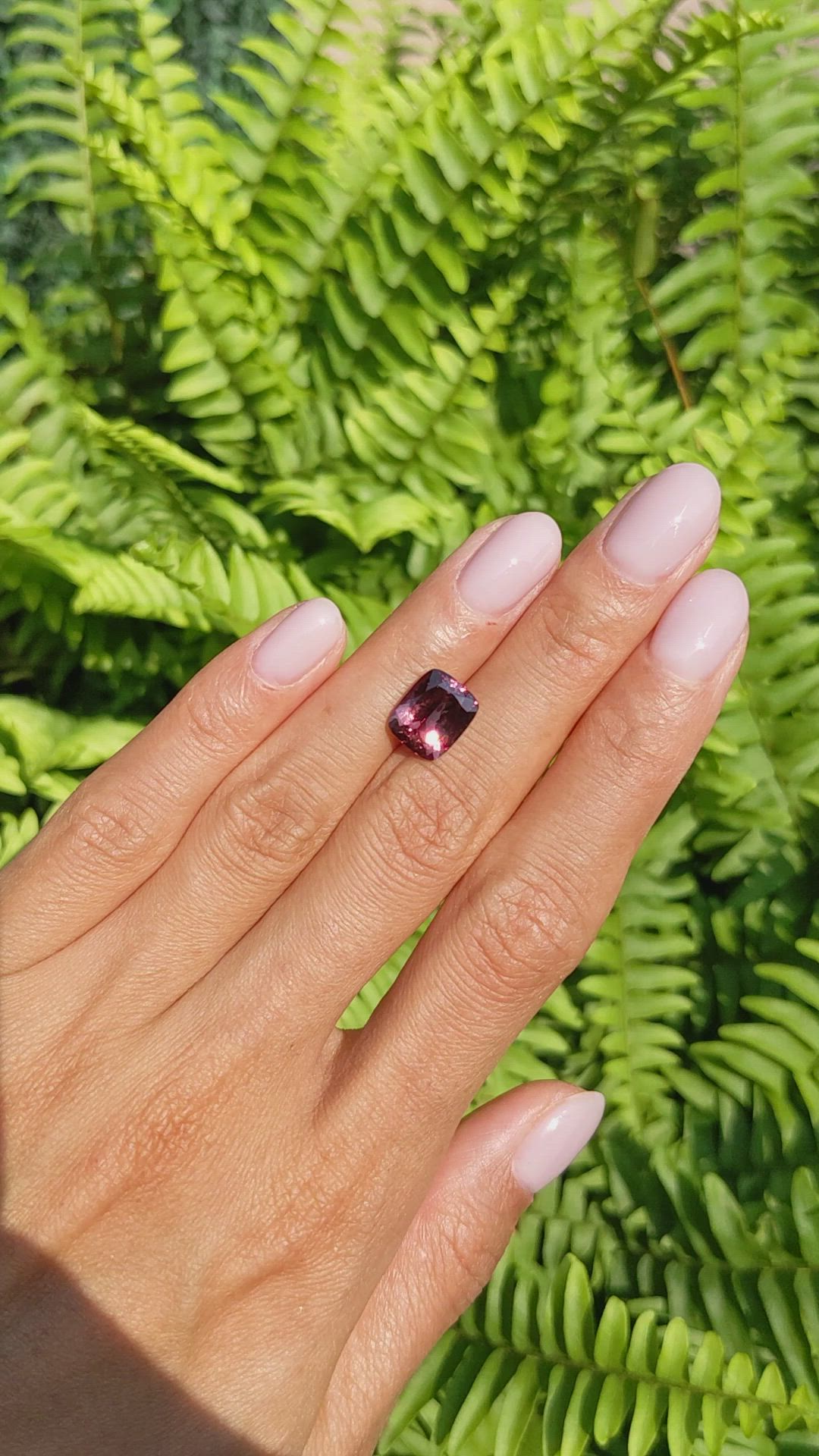 4.41 Ct. Garnet from Ceylon (Sri Lanka) Size Video