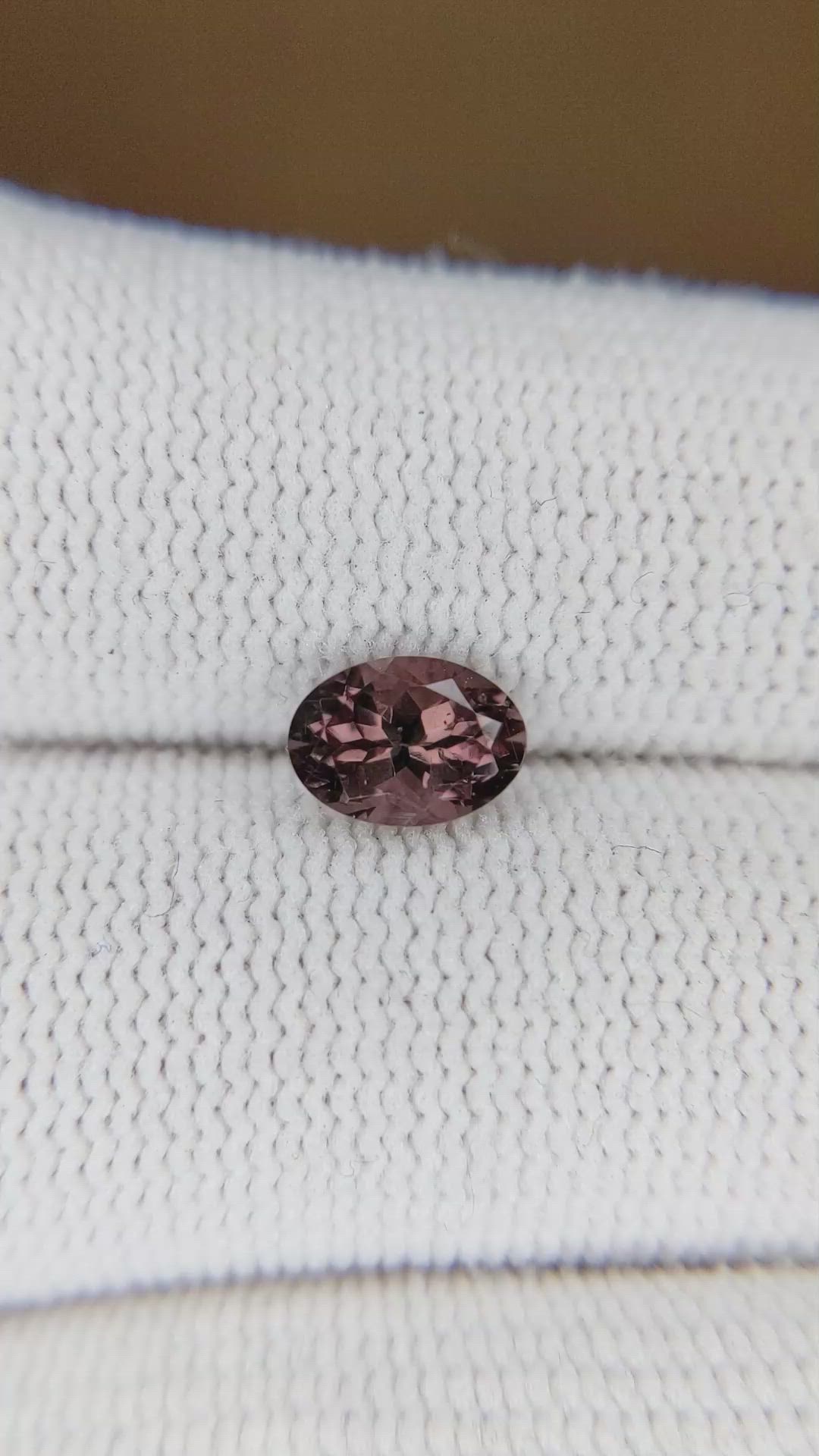 1.17 Ct. Garnet from Ceylon (Sri Lanka) Size Video