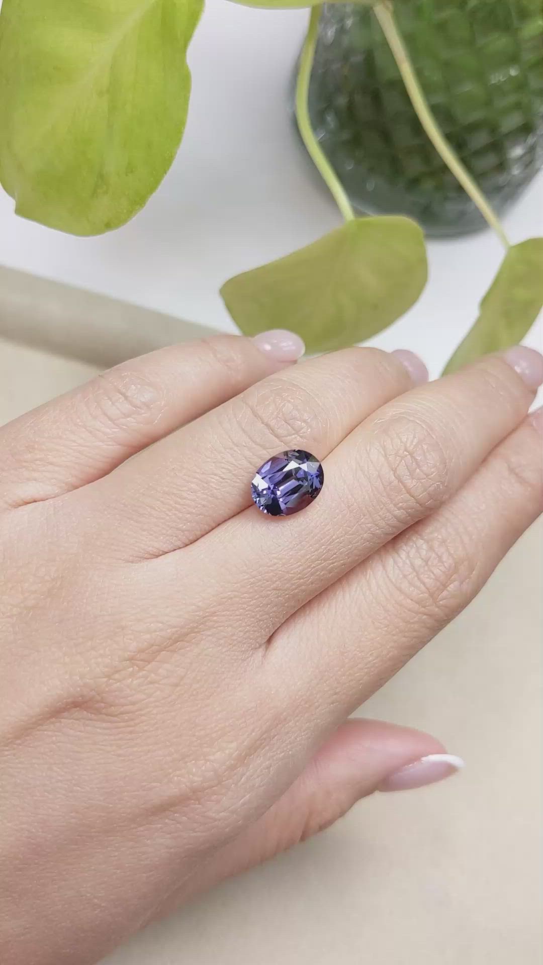 3.55 Ct. Tanzanite from Tanzania Size Video