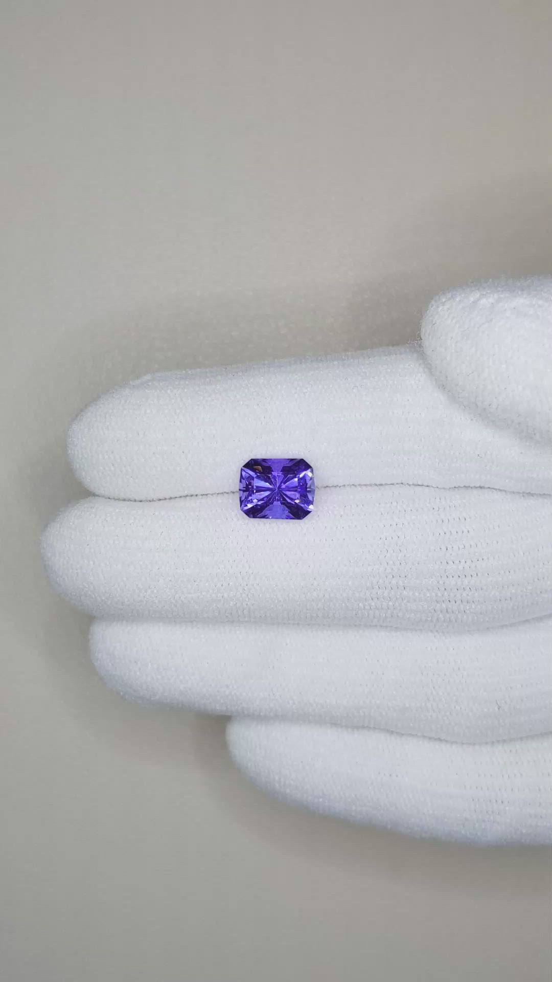 2.28 Ct. Tanzanite from Tanzania Size Video
